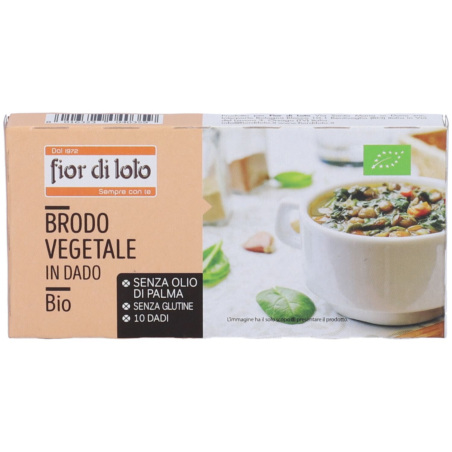 Brodo Vegetale Dado Senza Palma Senza Glutine