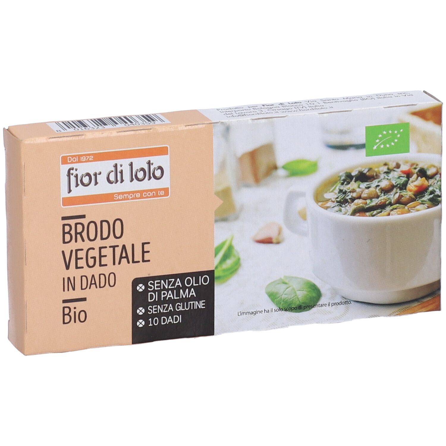 Brodo Vegetale Dado Senza Palma Senza Glutine