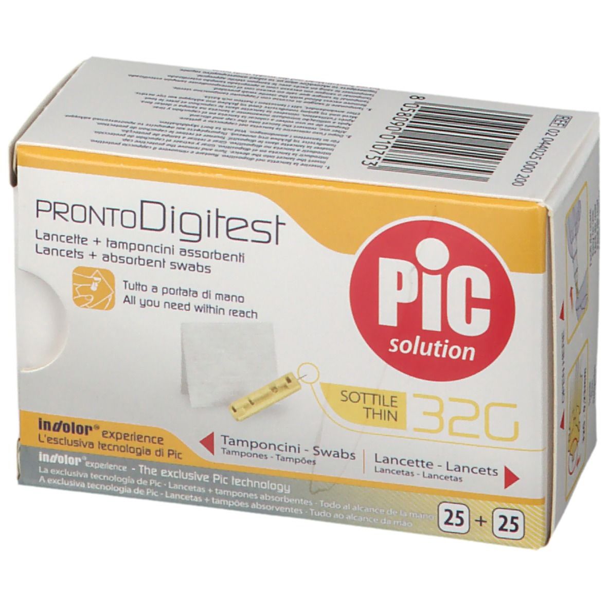 Pic Pronto Digitest Kit Lancette 32G  e Tamponcini