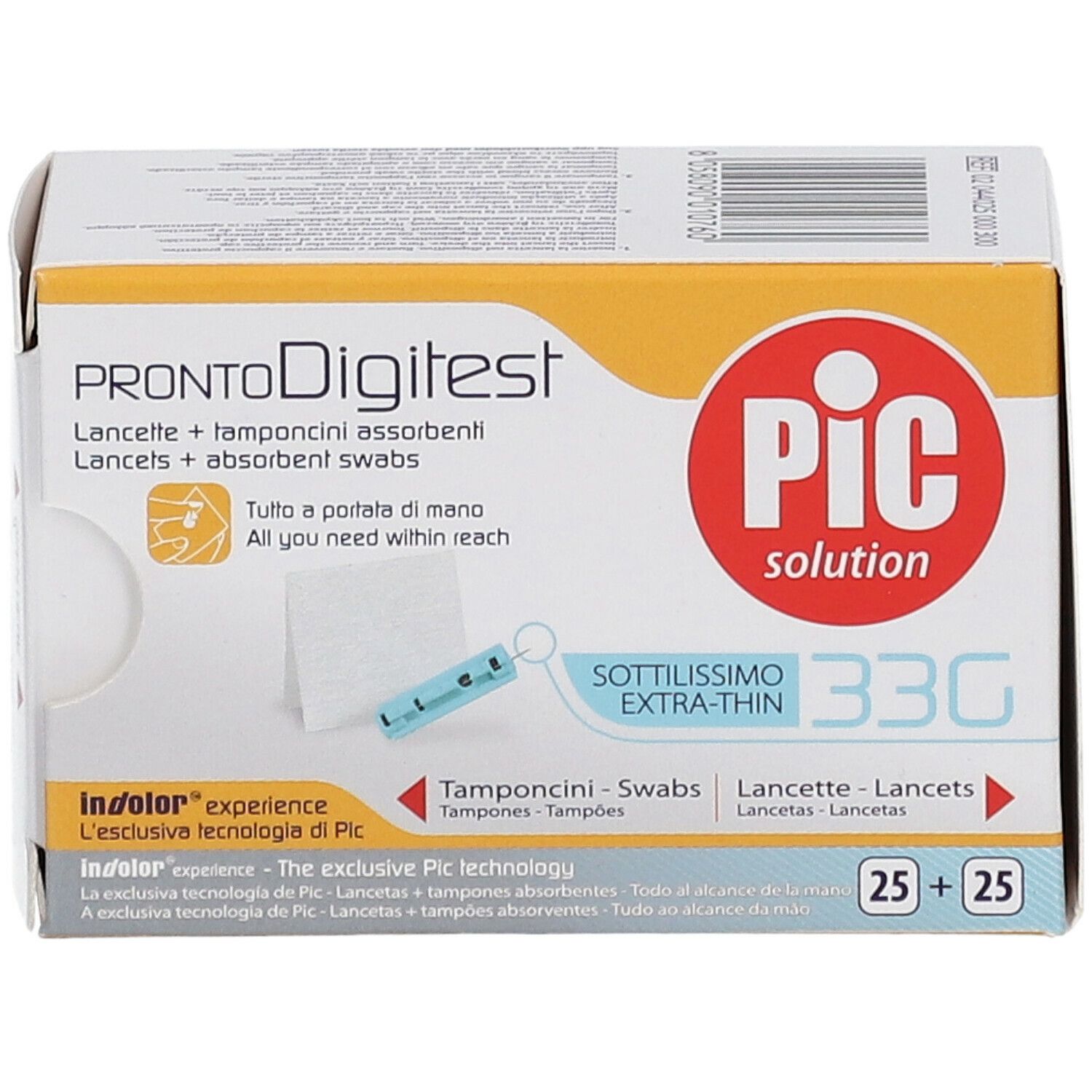 Pic Solution Pronto Digitest Lancette G30 + Tamponcini Per Misurazione  Glicemia - Farmaci e Dintorni Parafarmacia online