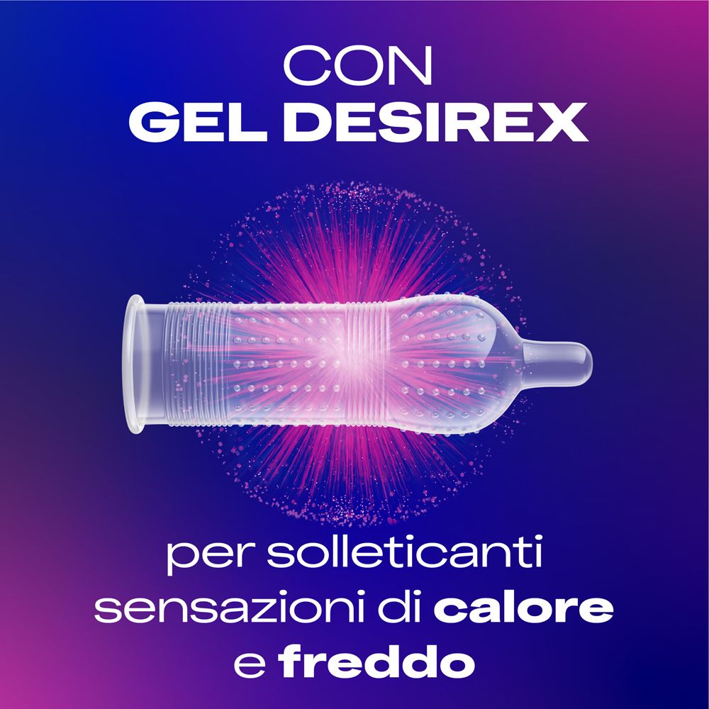 Preservativo Durex con rilievi e gel.