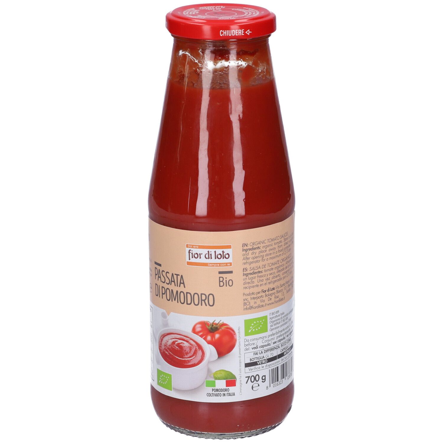 Passata Pomodoro Bio 700g 700 G Redcare