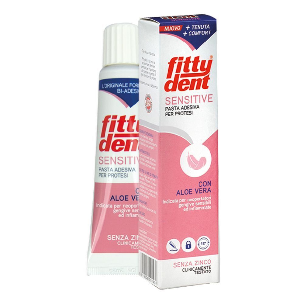 Fittydent Sensitive Pasta Adesiva Con Aloe Vera 40 G