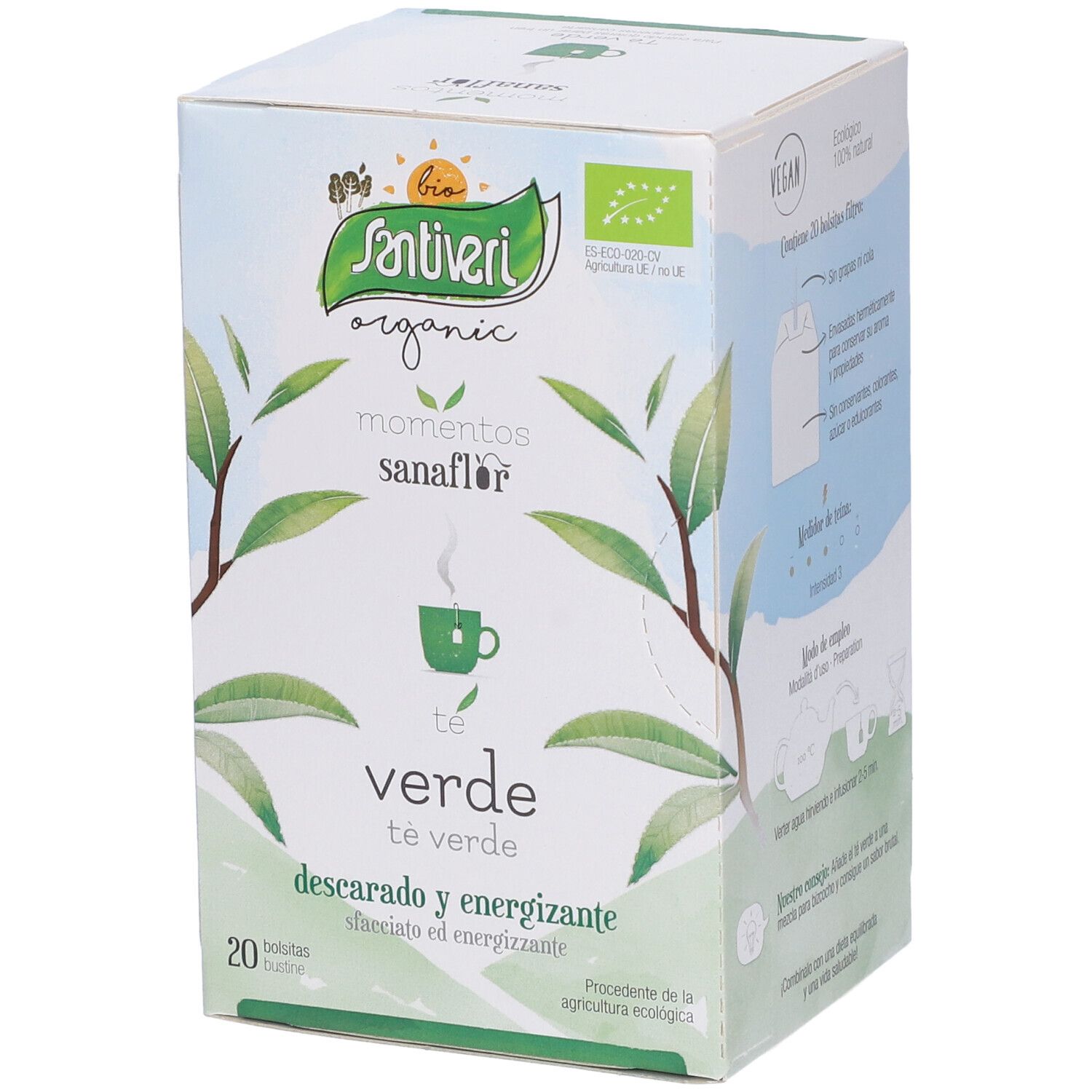 Sanaflor Te Verde Bio 20 Bustine 30 G