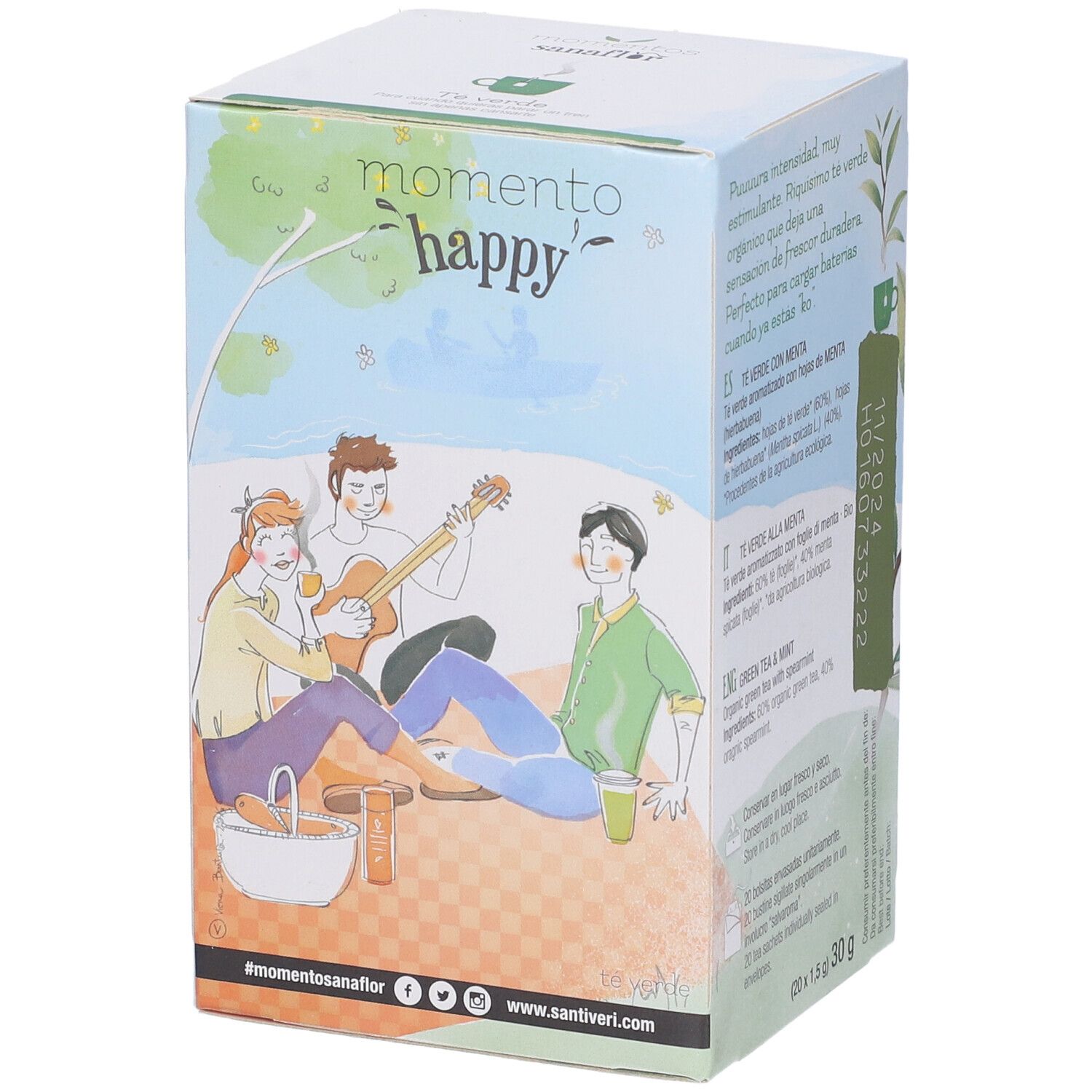 Sanaflor Te Verde Bio 20 Bustine 30 G