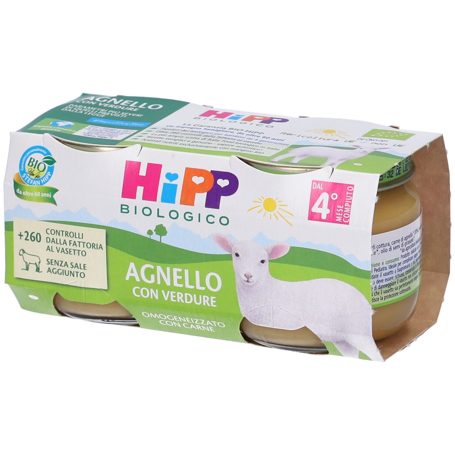 HiPP Bio Agnello con Verdure 2x80 g