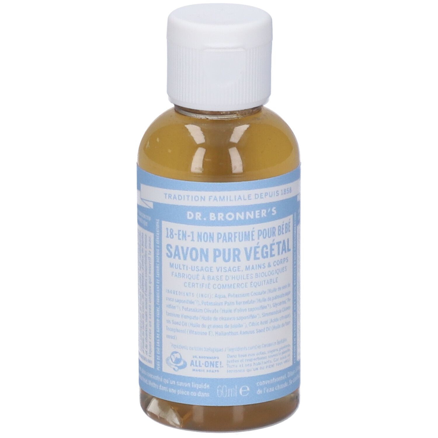 Dr. Bronner’s Sapone Liquido 18-In-1 Baby Unscented 60 ml