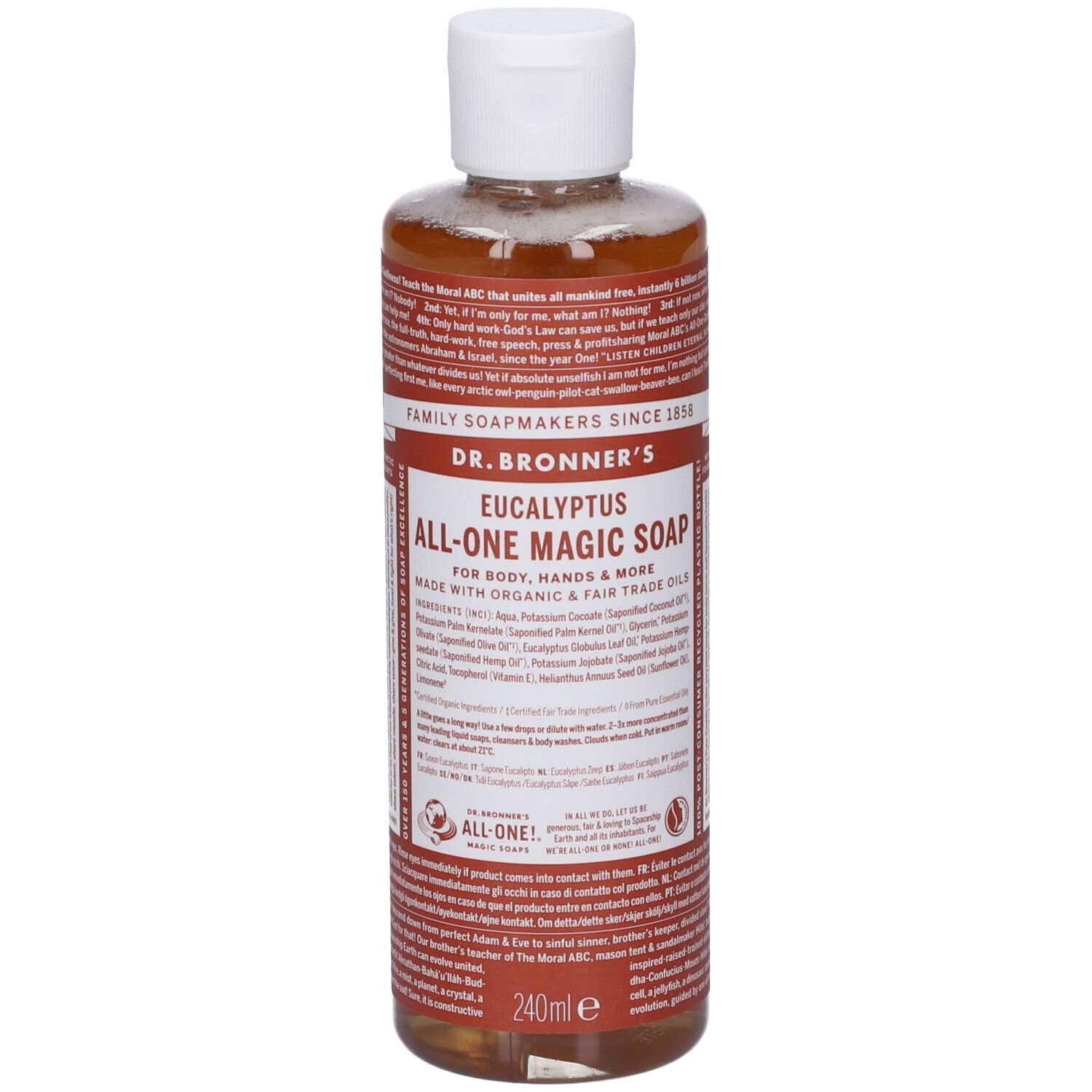 Dr. Bronner’s Sapone Liquido 18-In-1 all'Eucalypto 240 ml