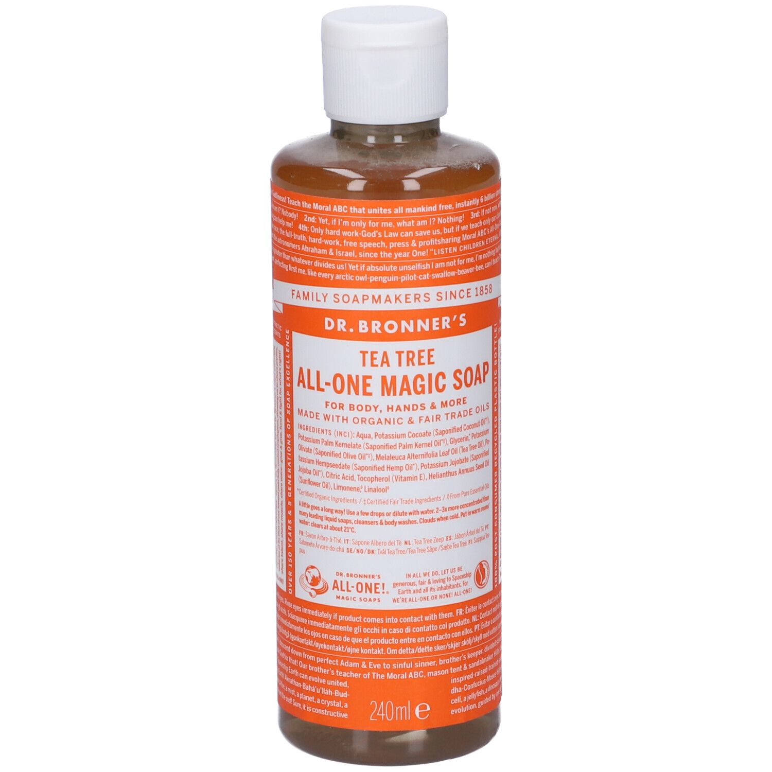 Dr. Bronner’s Sapone Liquido 18-In-1 al Tea Tree