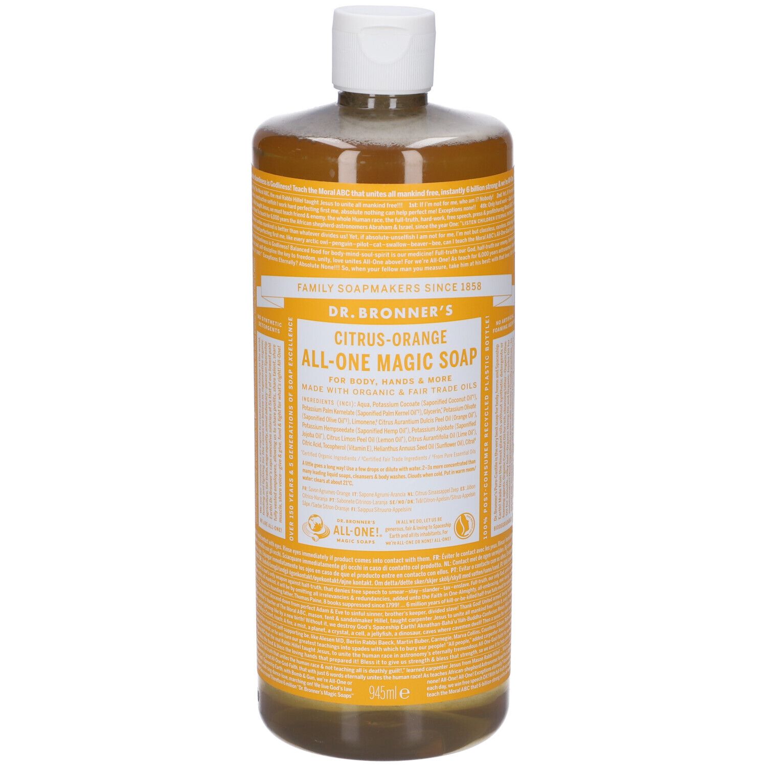 Dr. Bronner’s Sapone Liquido 18-In-1 agli Agrumi 945 ml