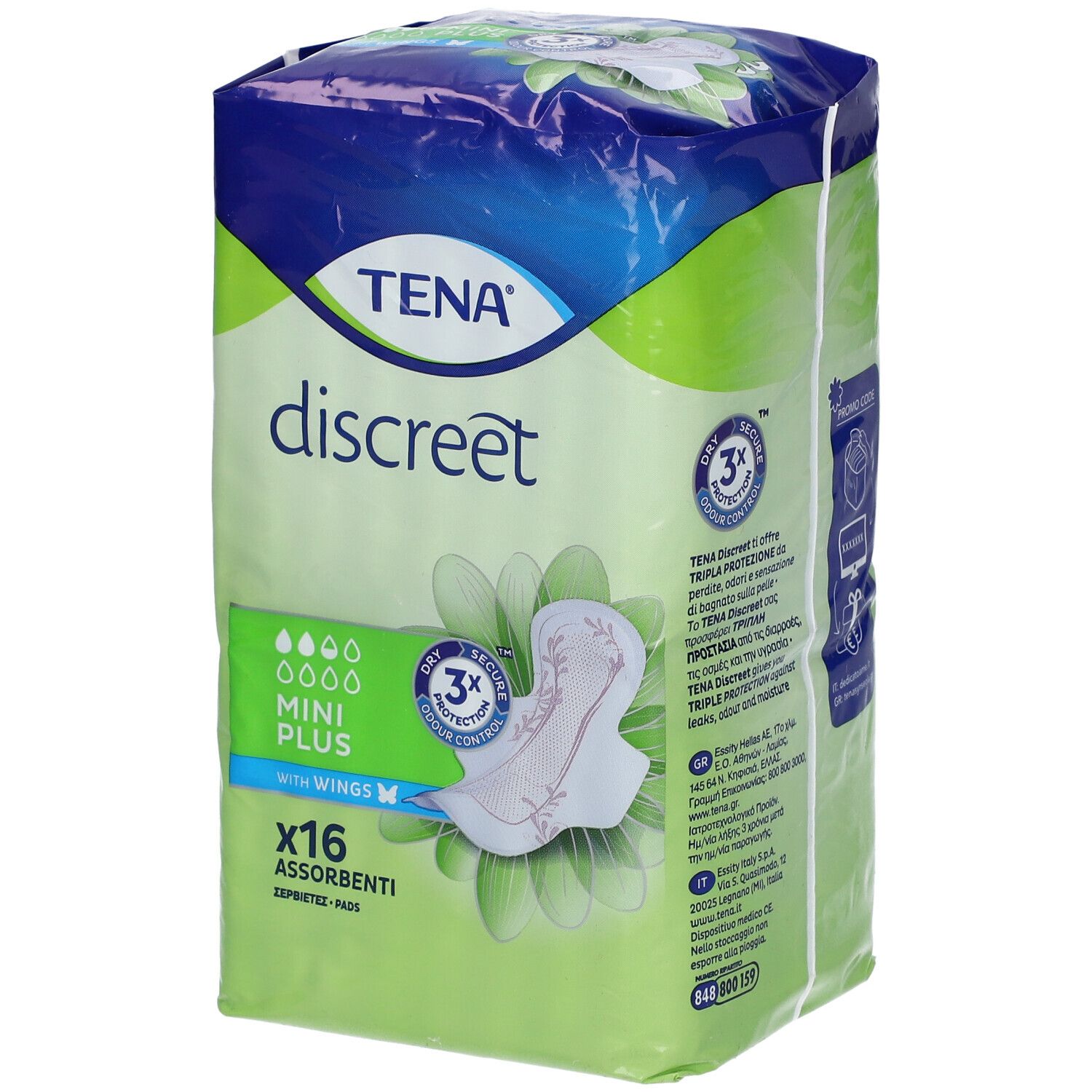 TENA® Lady Discreet Mini Plus with Wings