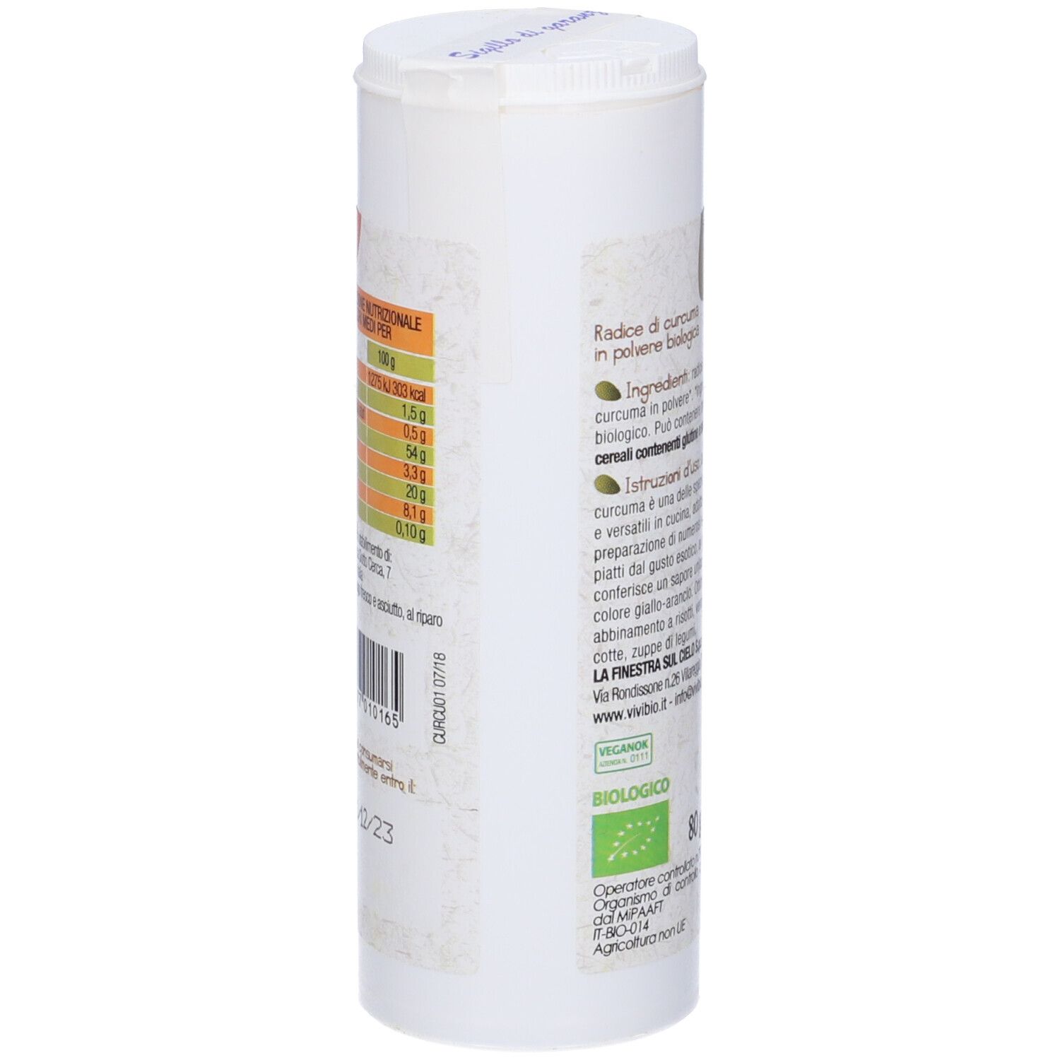 Curcuma Polvere Vvb 80G