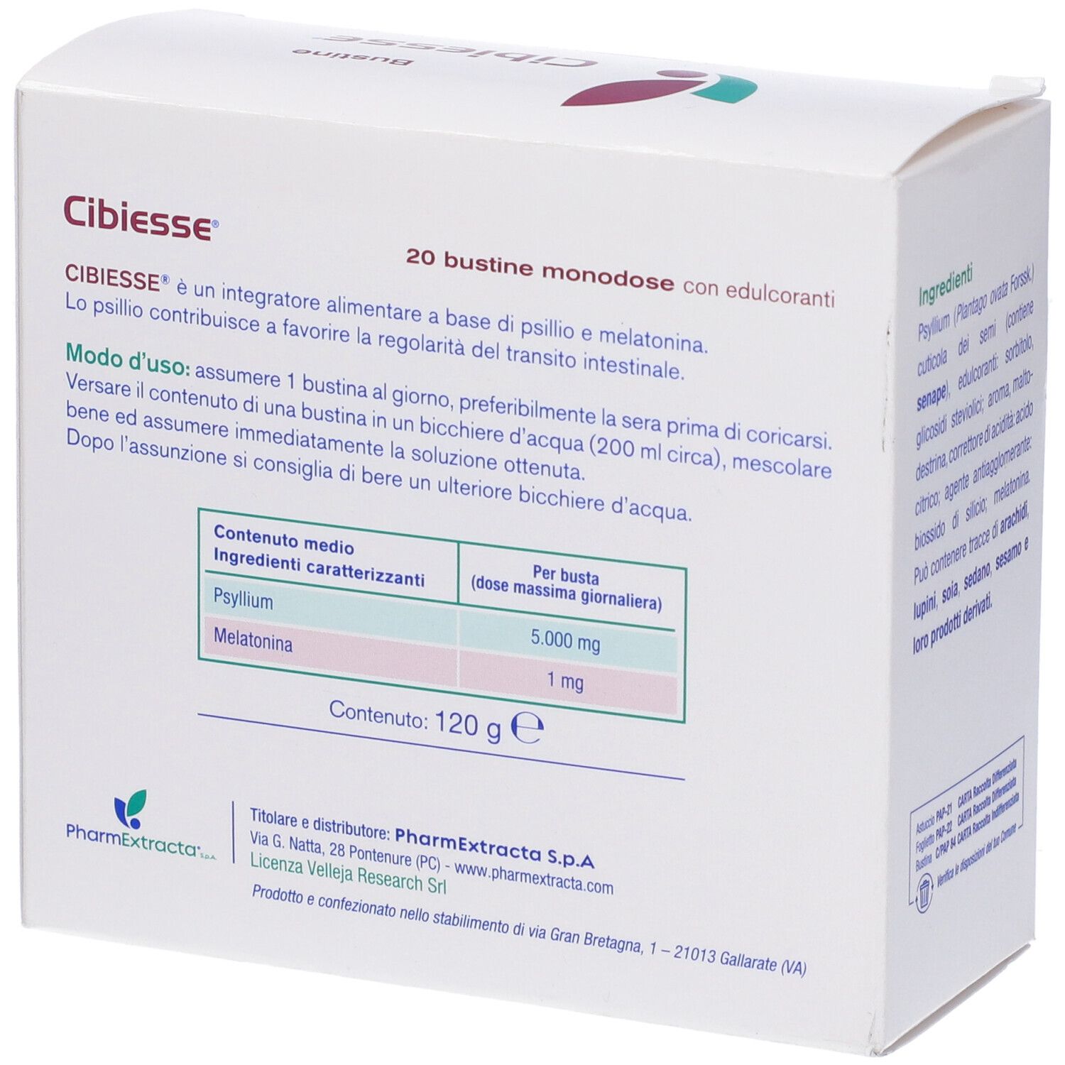 Cibiesse 20 Bustine Monodose Con Edulcorante