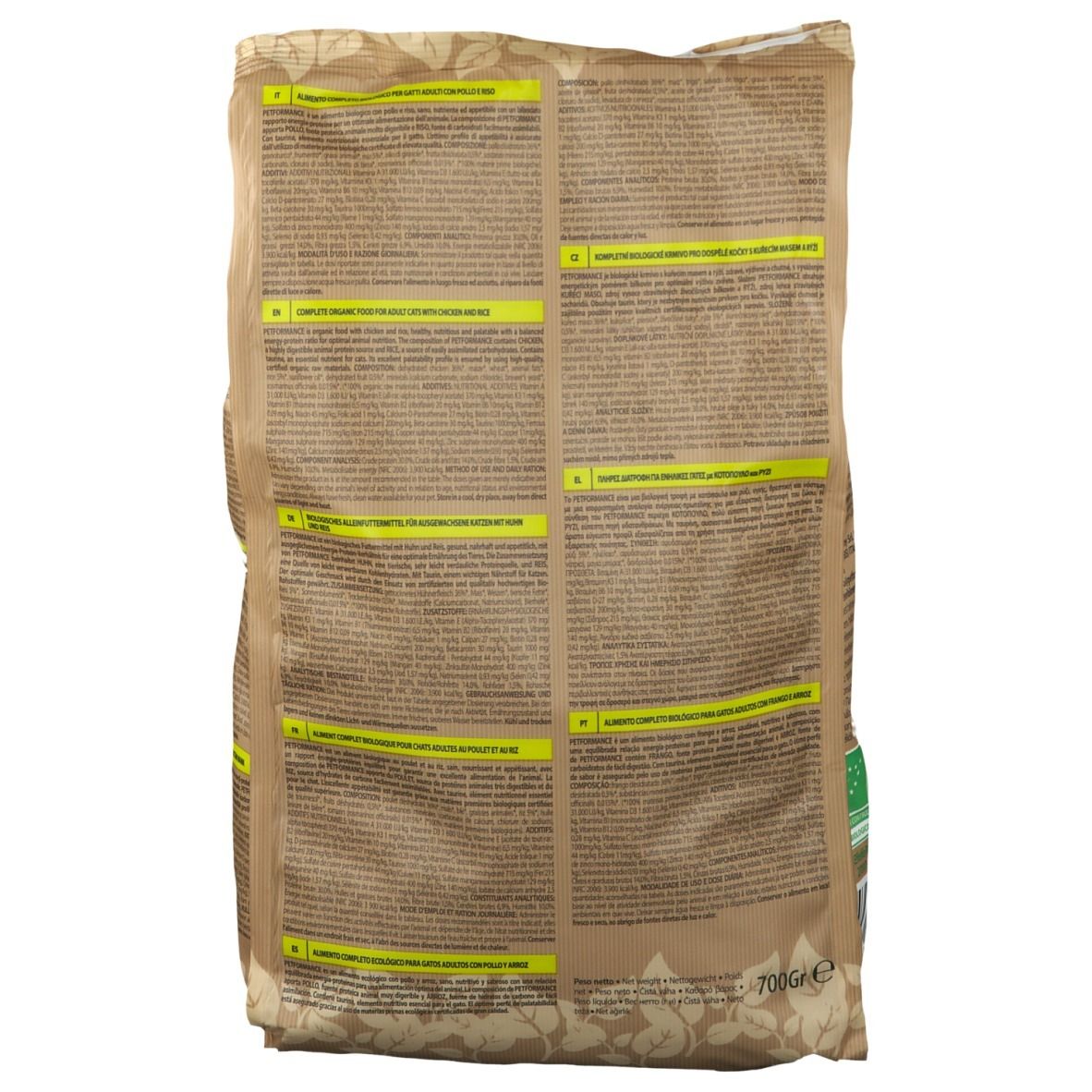 Petformance® Bio Organic Crocchette Gatto Sterilizzato Pollo e Riso