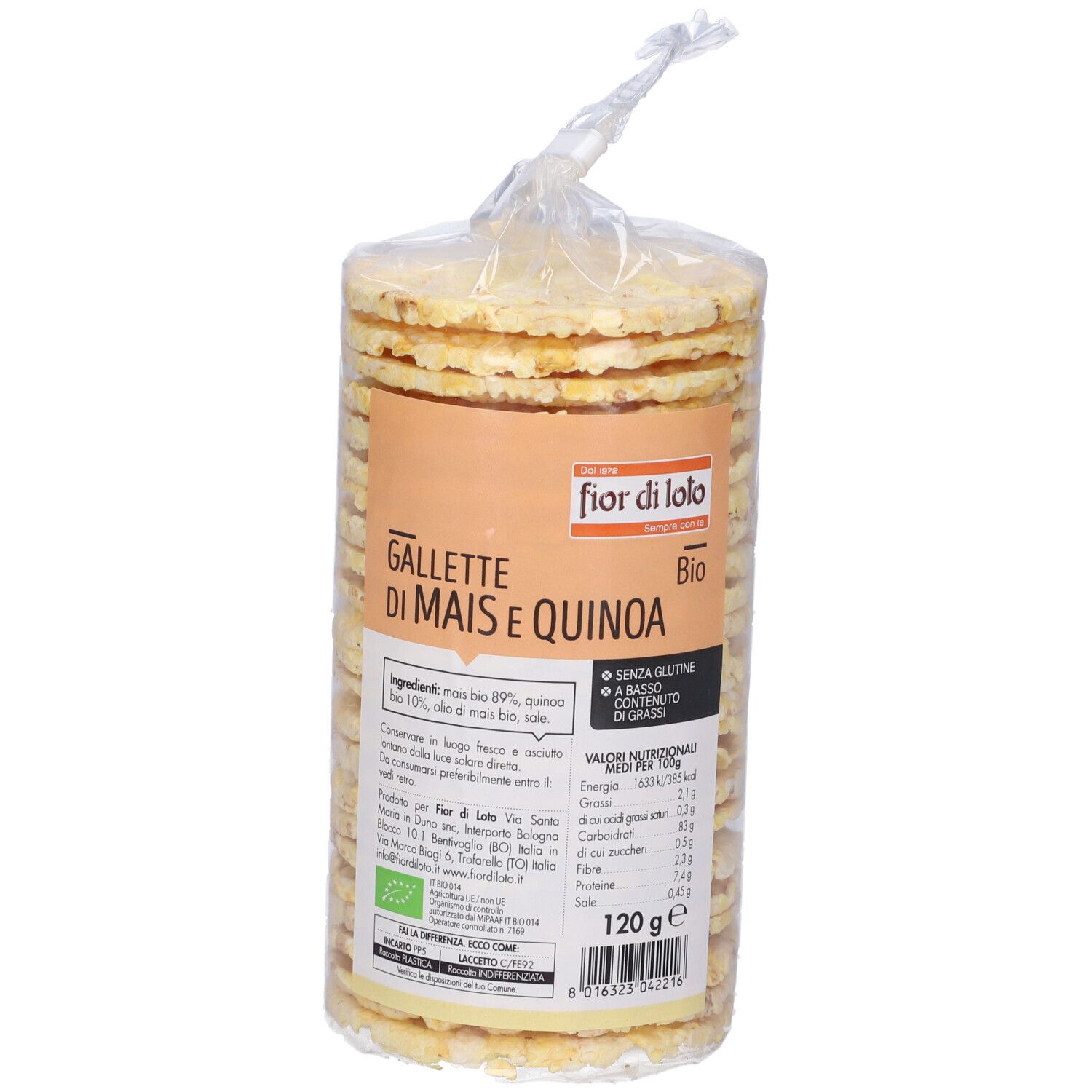 Gallette Mais E Quinoa 120 G
