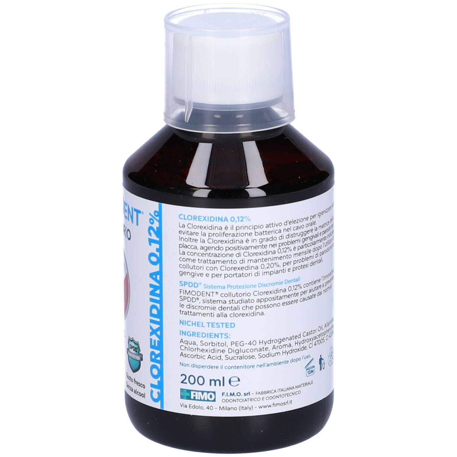 Fimodent Collutorio Clorexidina Spdd 0,12% 200 Ml
