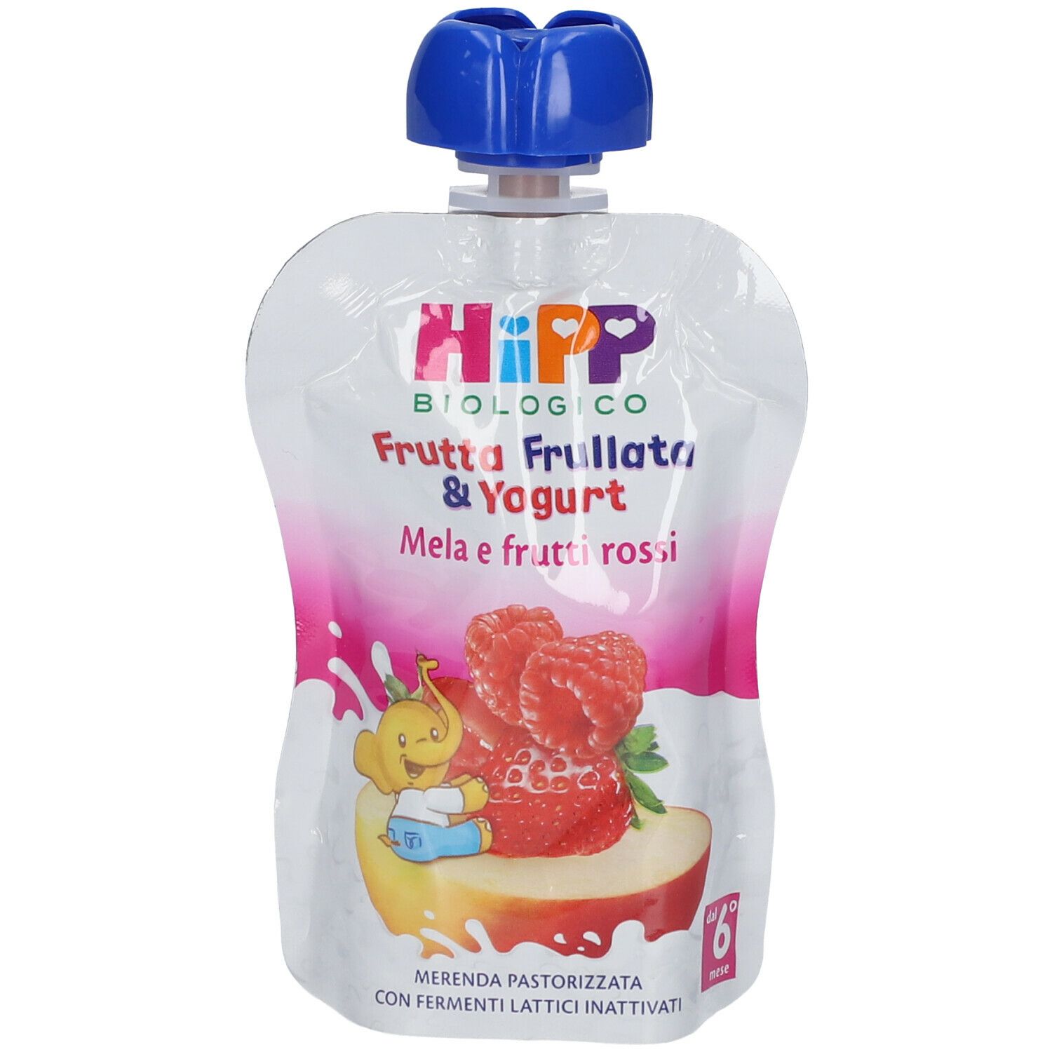 HiPP - Frutta Frullata con Yogurt Bio, Cremosa Purea per Bambini al Gusto  Mela e Frutti Rossi, Senza Zuccheri Aggiunti, 6 Confezioni da 90 gr :  : Alimentari e cura della casa