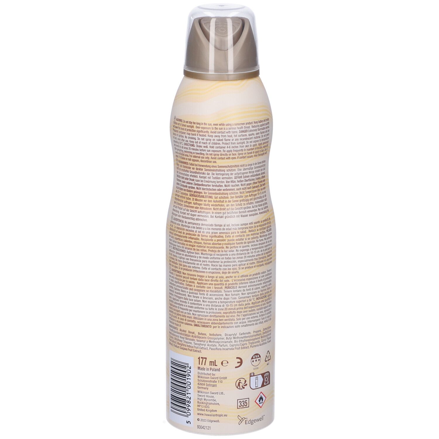 Hawaiian Tropic Hydrating Protection Lozione Solare Spray SPF 30