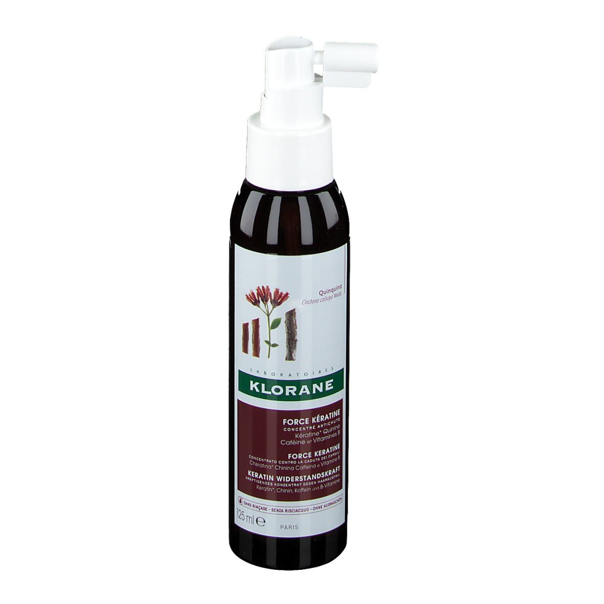 KLORANE Force Keratine Cheratina Chinina Caffeina e Vitamina B