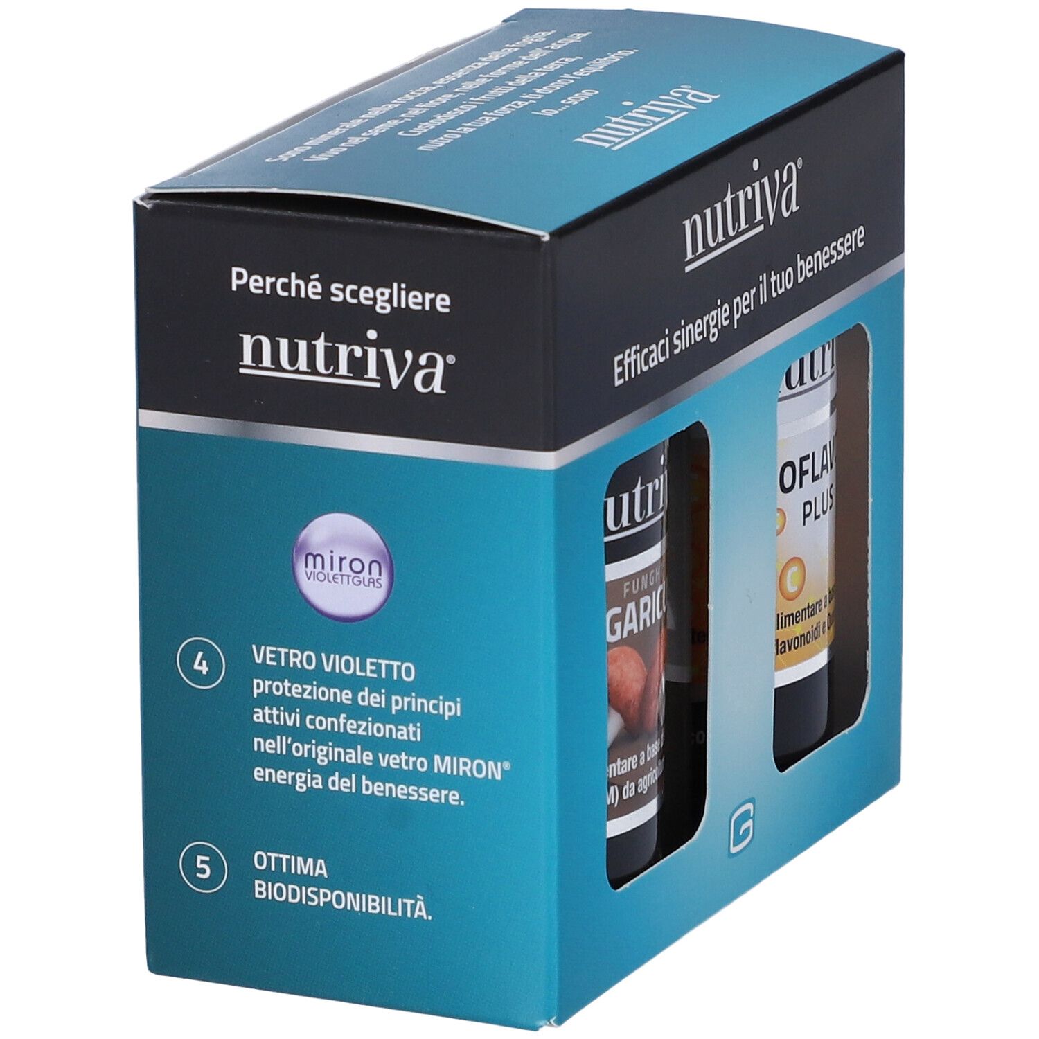 Nutriva Agaricus Capslue + Nutriva Bioflavo C Plus Compresse
