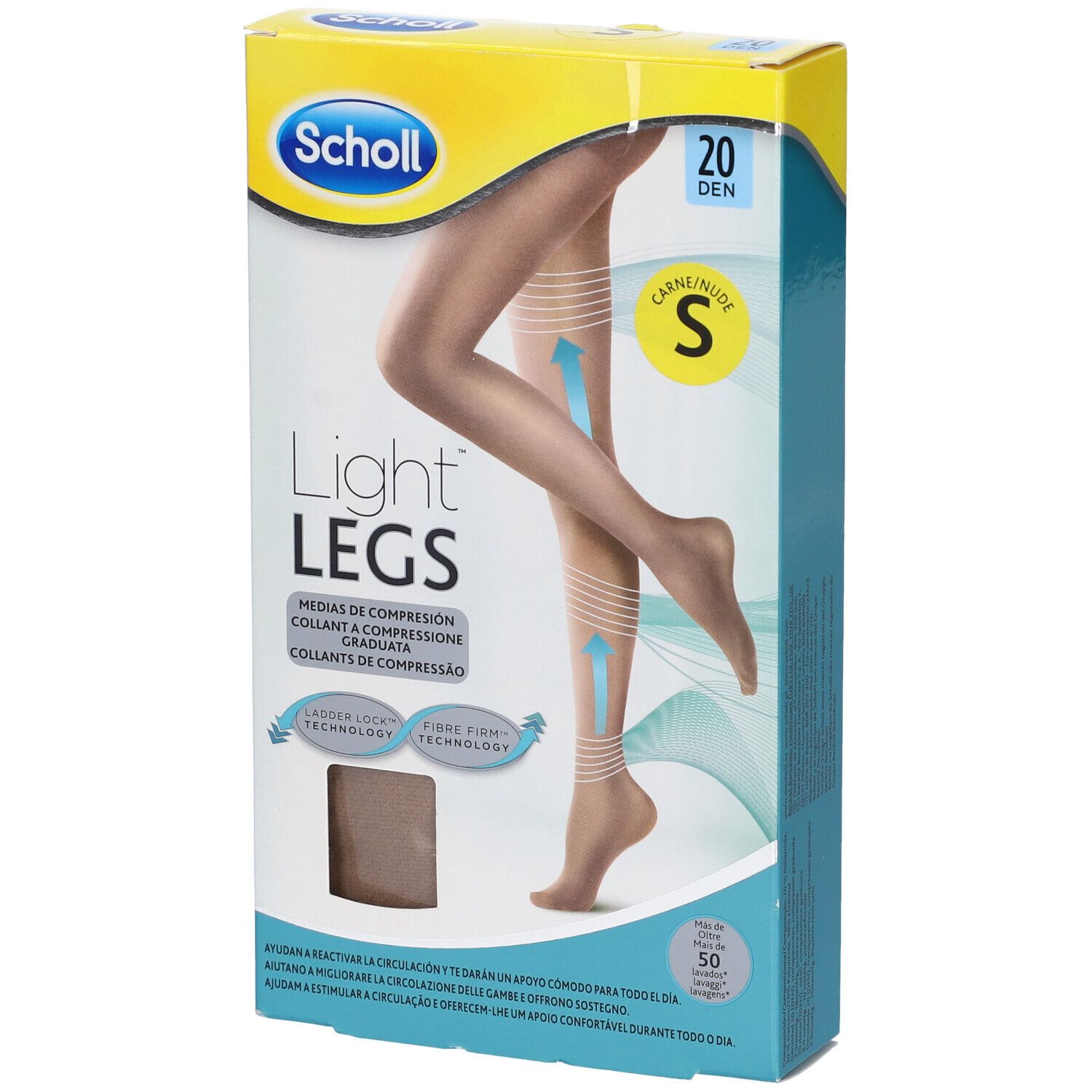 Scholl Lightlegs 20 Denari Taglia S Colore Nude 1 Paio