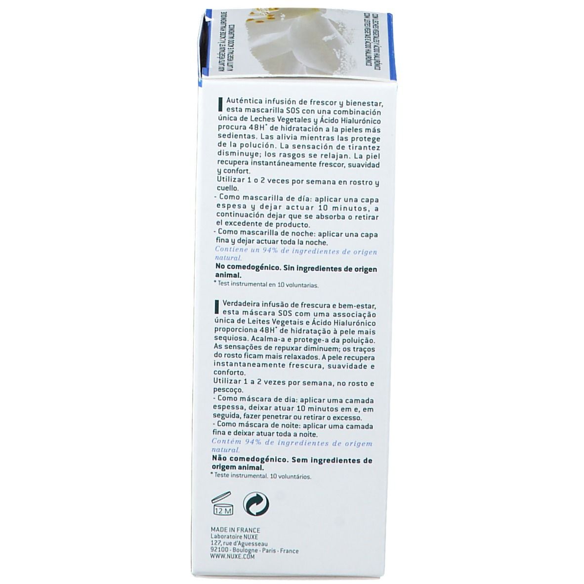 Nuxe Crème Fraîche® De Beautè Maschera Idratante