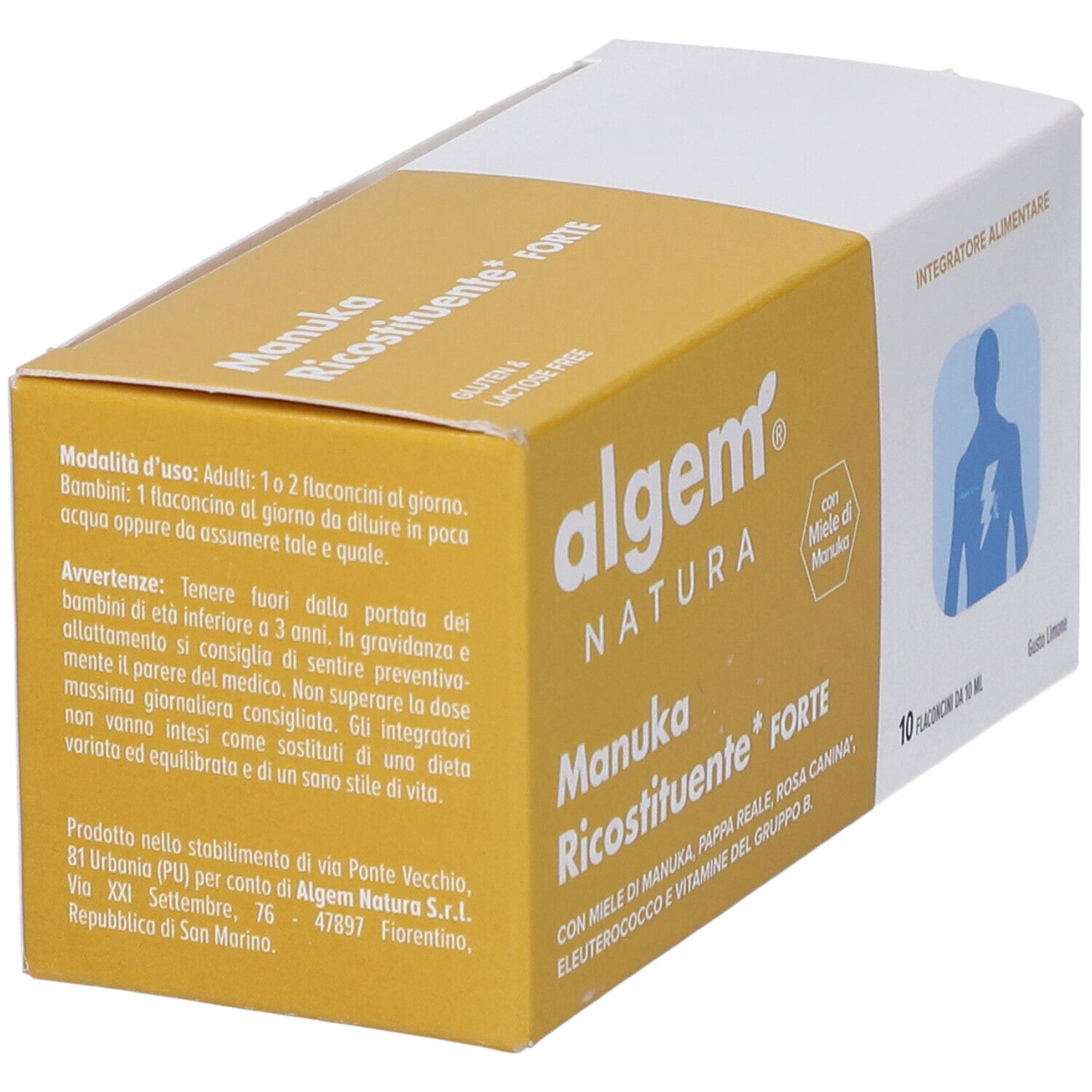 Algem Natura Manuka Ricostituente Forte Flaconcini