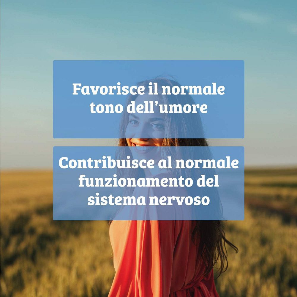 Donna in un campo che simboleggia il normale tono dell'umore e la funzione nervosa.