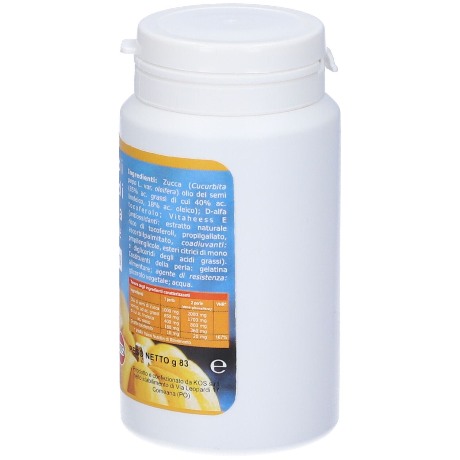Olio Di Zucca 60 Perle 1000 Mg