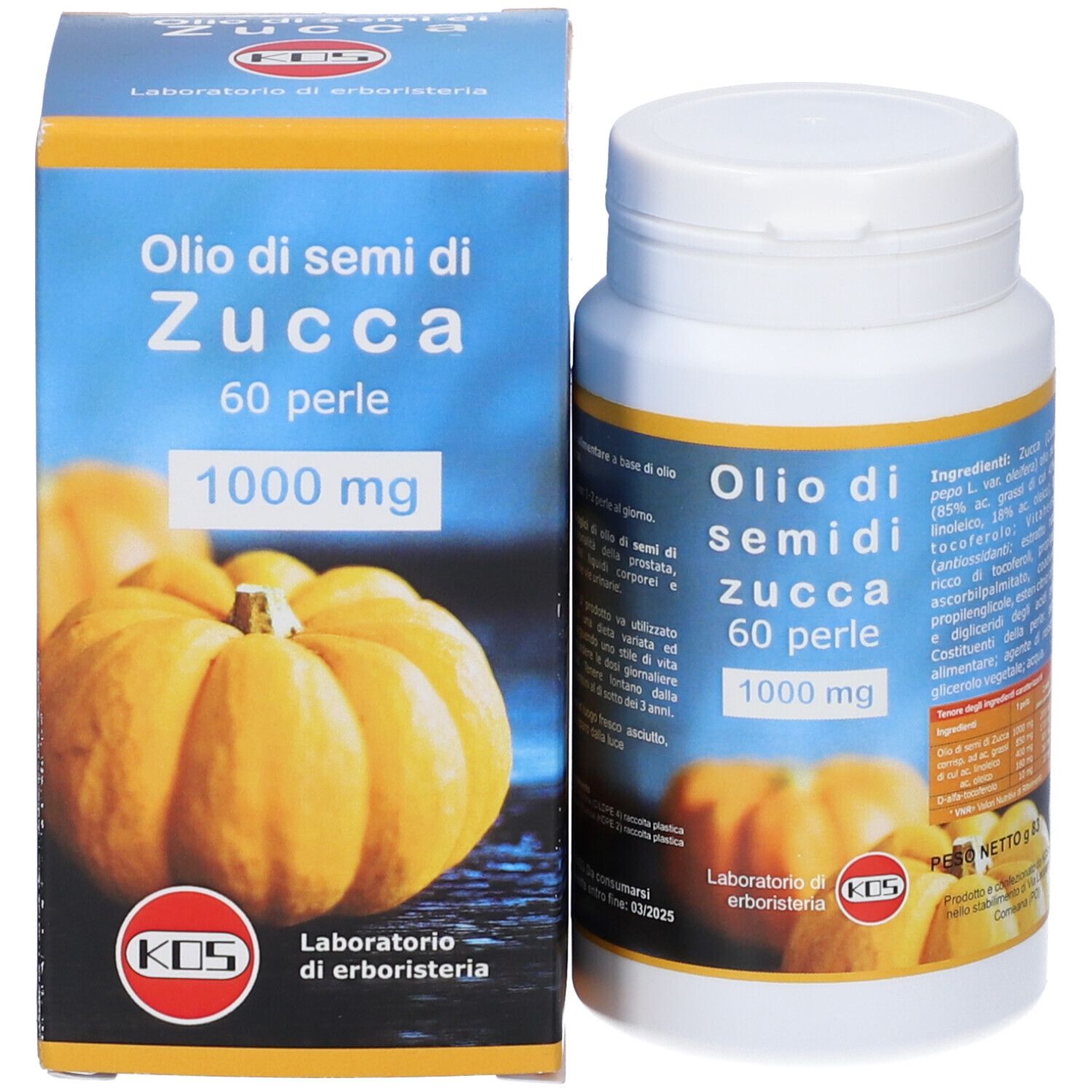 Olio Di Zucca 60 Perle 1000 Mg