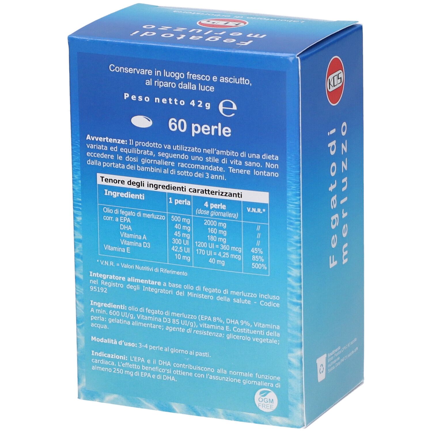 KOS Fegato di Merluzzo Olio Perle