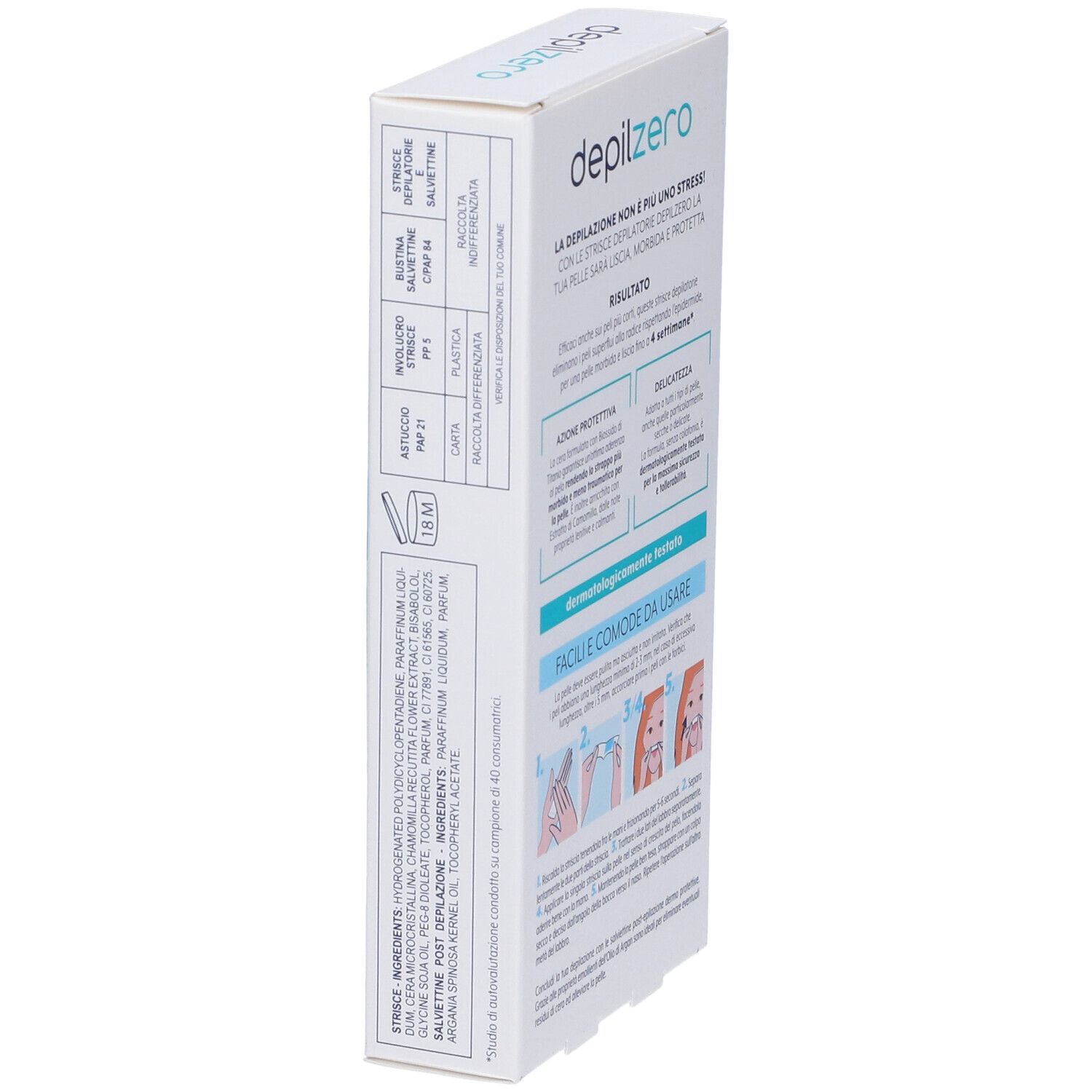 Depilzero Strisce Viso E Bikini 20 Pezzi