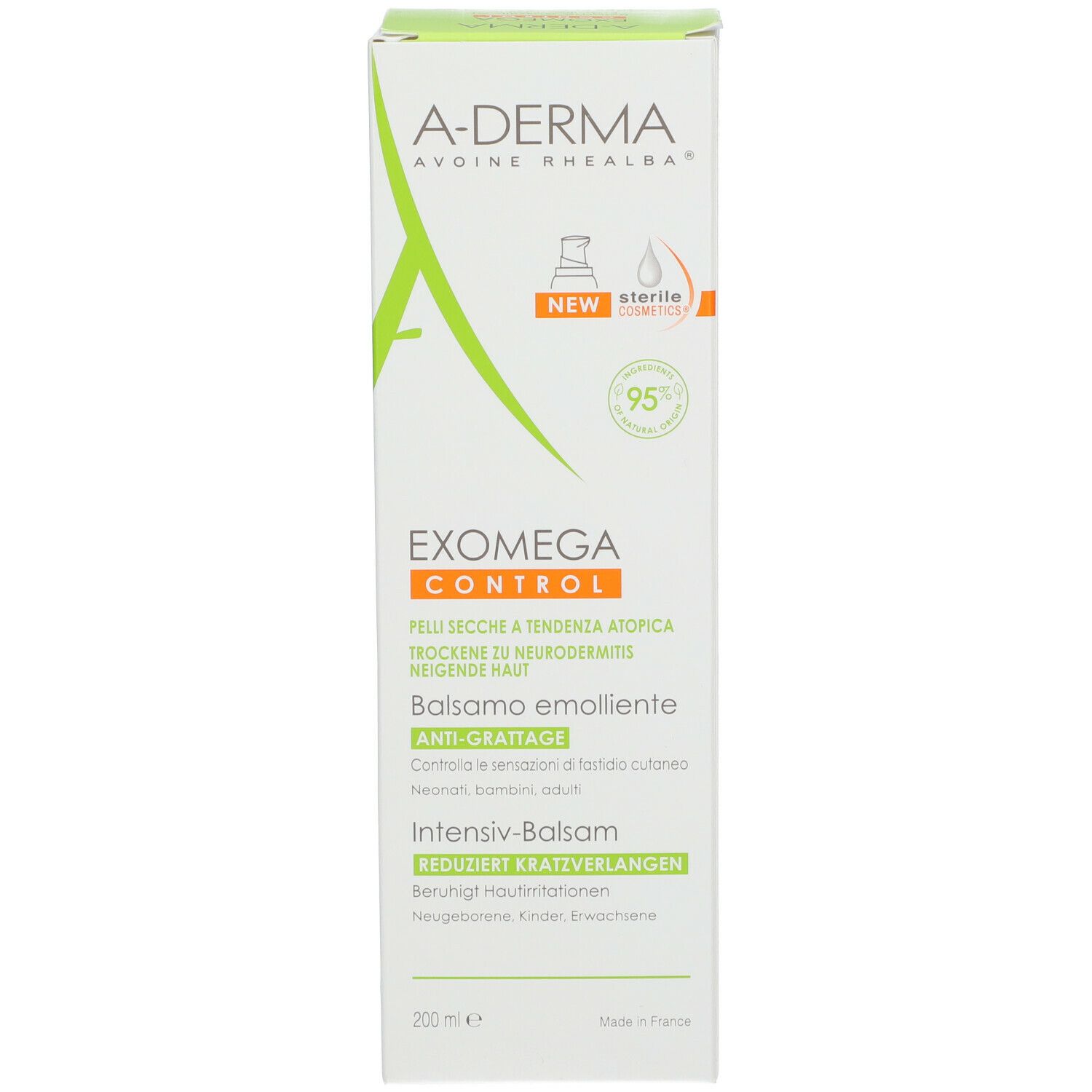 A-DERMA Exomega Control Balsamo Emolliente Cosmetico Sterile