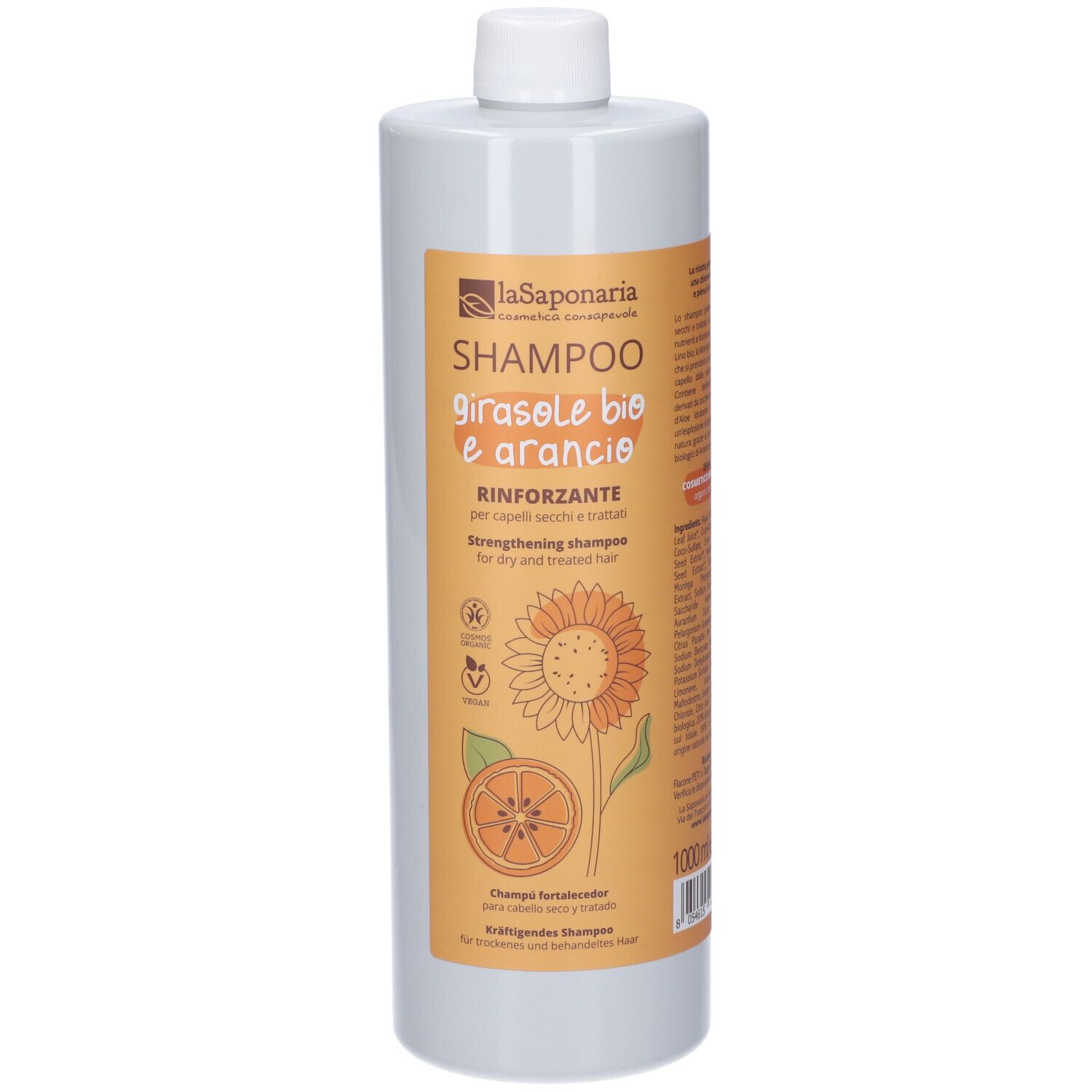 La Saponaria Shampoo Rinforzante Girasole Bio e Arancio