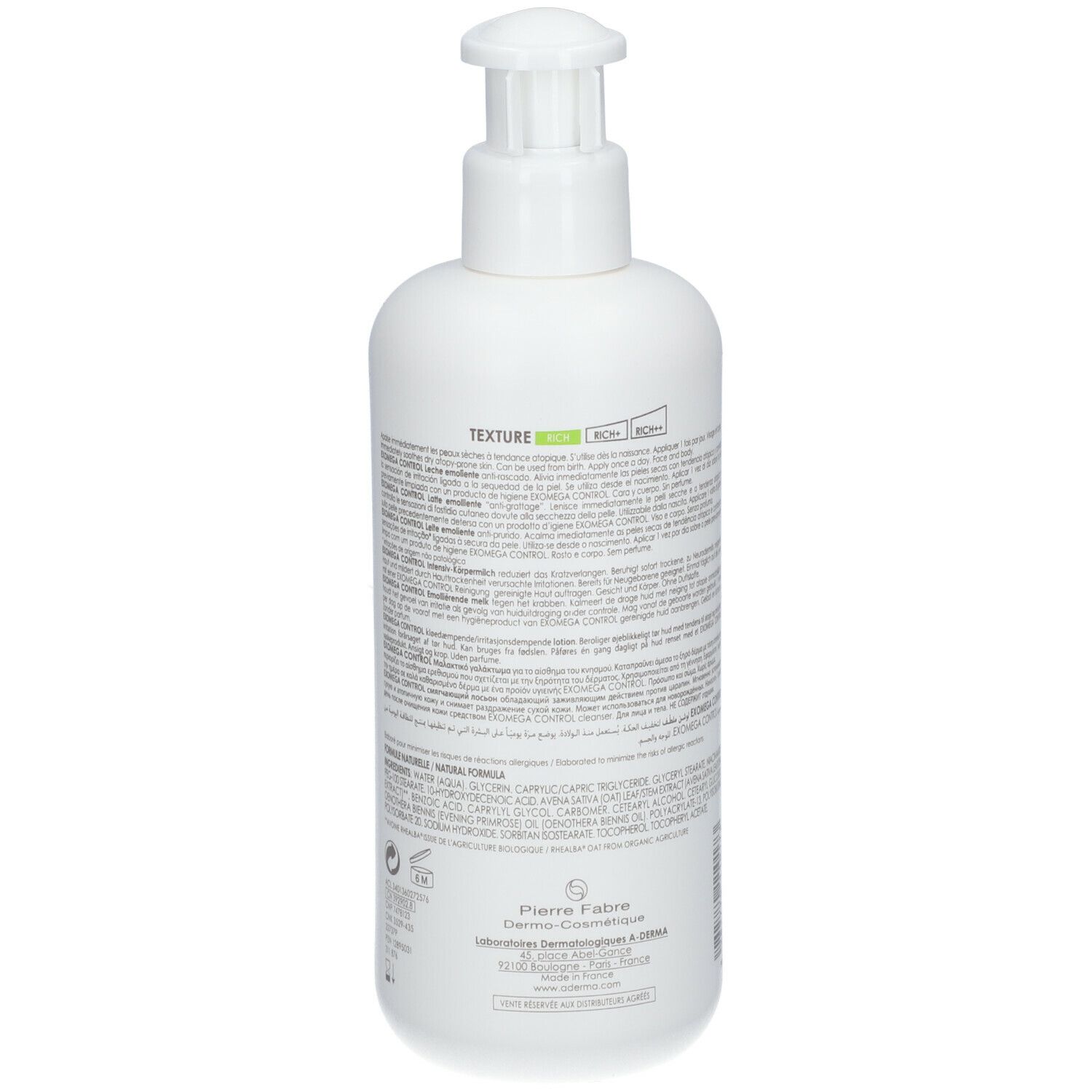 A-DERMA Exomega Control Latte Emolliente