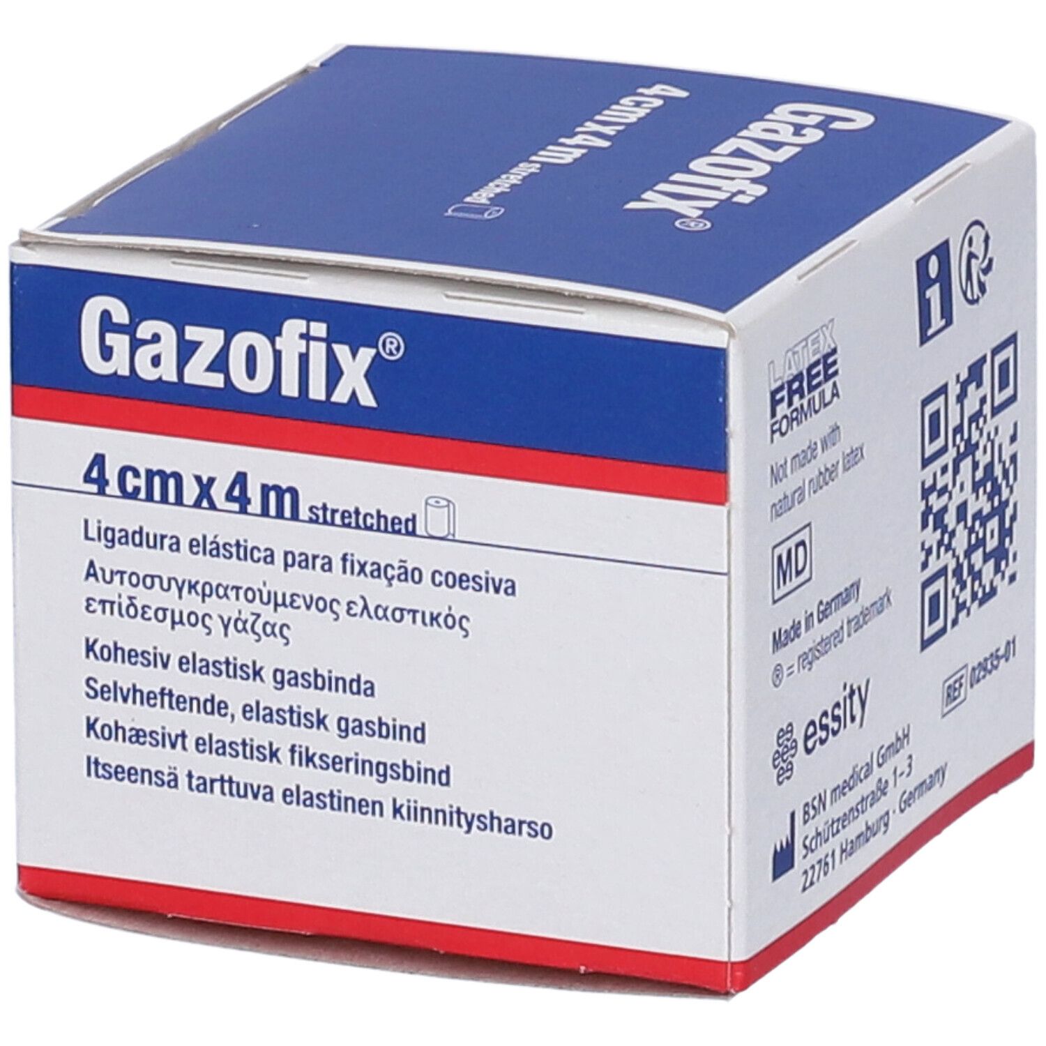 Benda Elastica Autoadesiva Gazofix Lf 4X400Cm