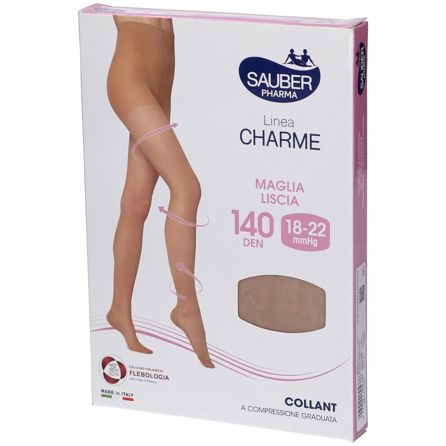 Sauber Classico Collant 140 Denari Maglia Liscia Camel 4