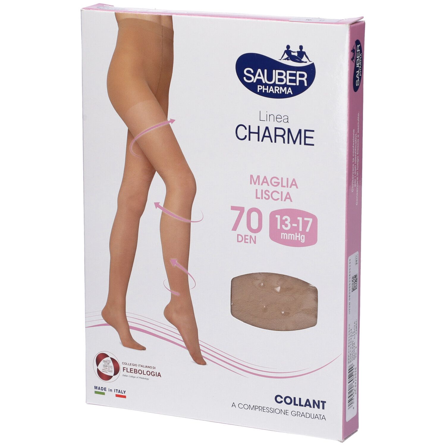 Sauber Classico Collant 70 Denari Maglia Liscia Camel 2