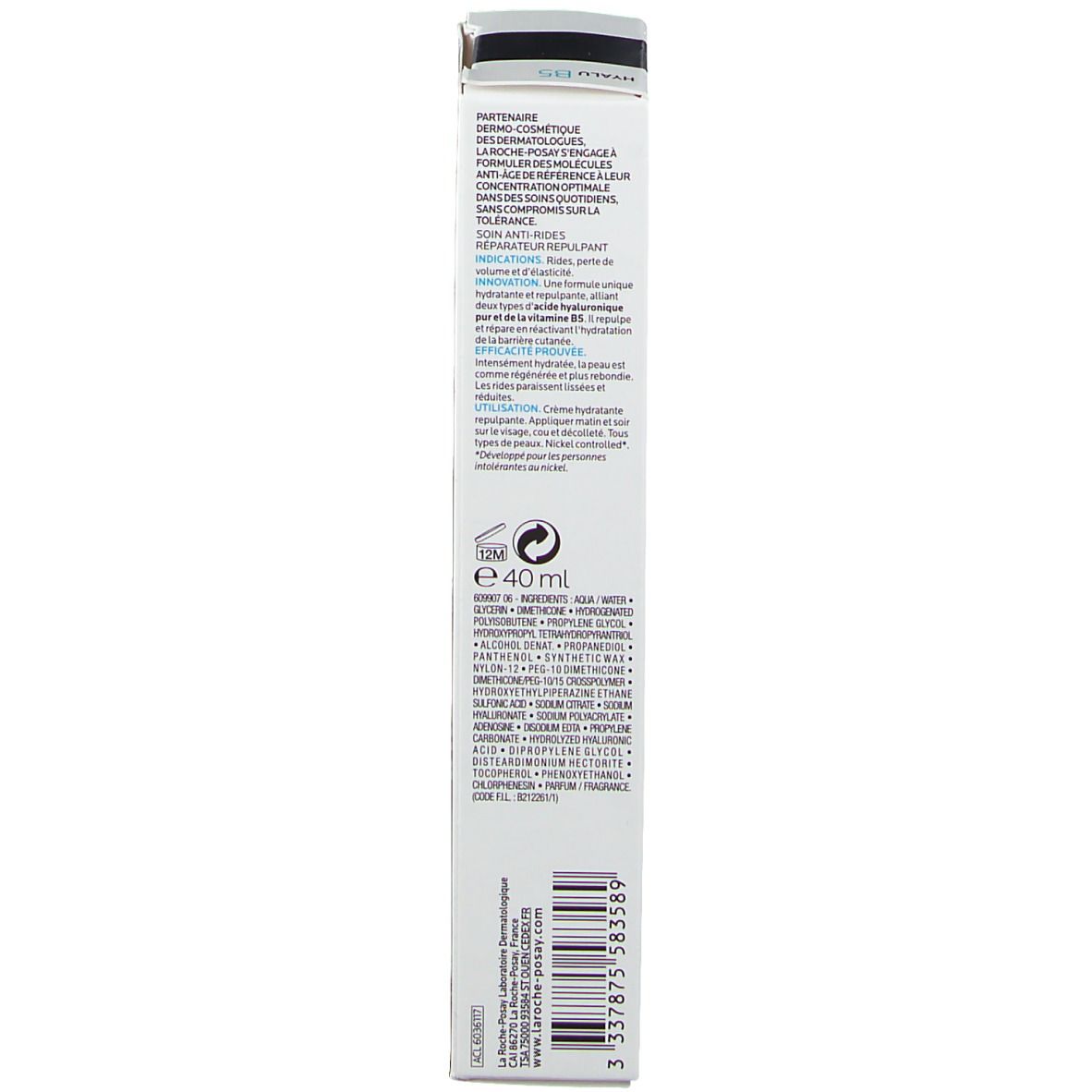 La Roche-Posay Hyalu B5 Crema Viso Anti-rughe rimpolpante 40 ml
