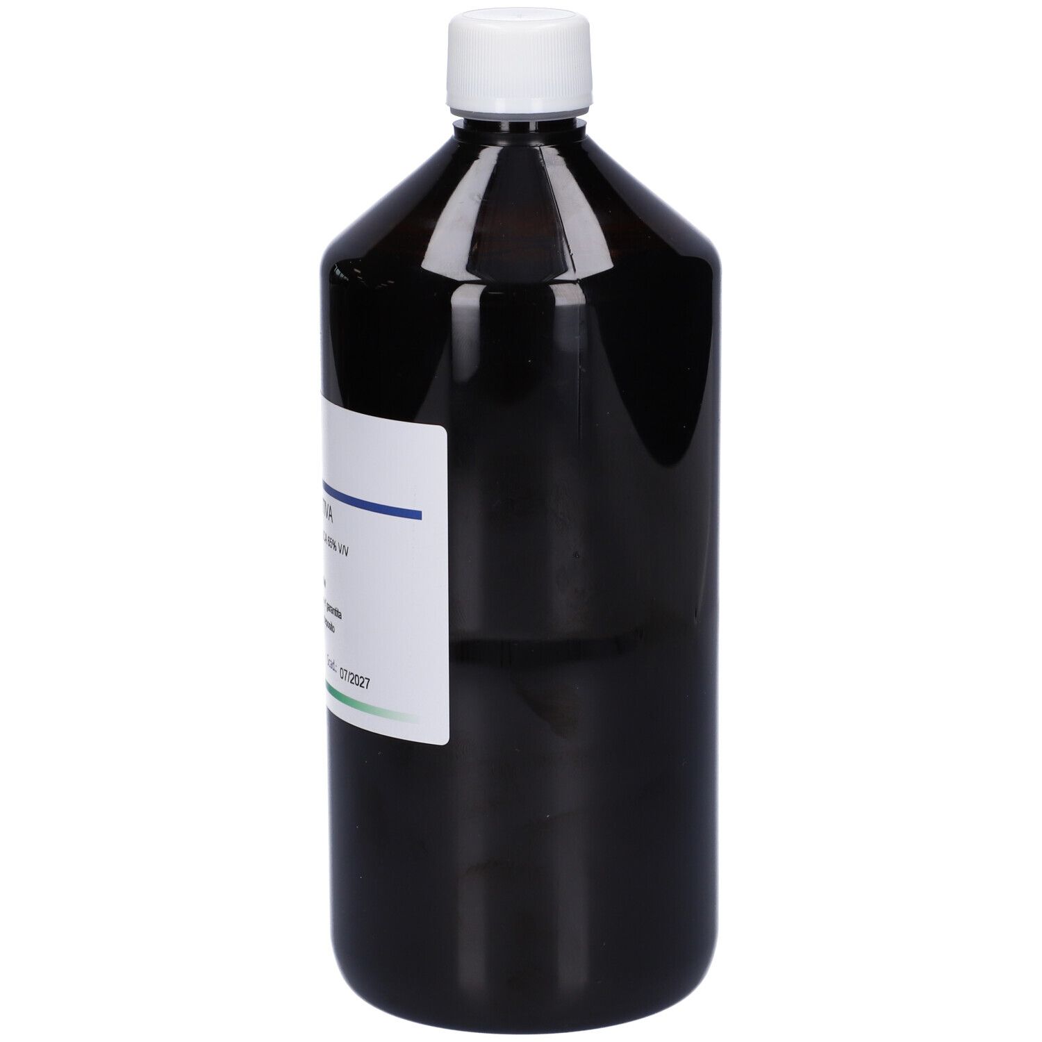 Flacone marrone con tappo bianco. Etichetta con informazioni sul prodotto: Nigella Sativa, soluzione. Marchio HERING.