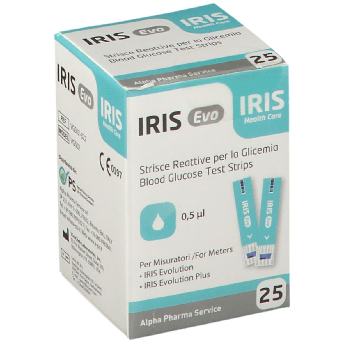 IRIS Evo Strisce reattive per la Glicemia