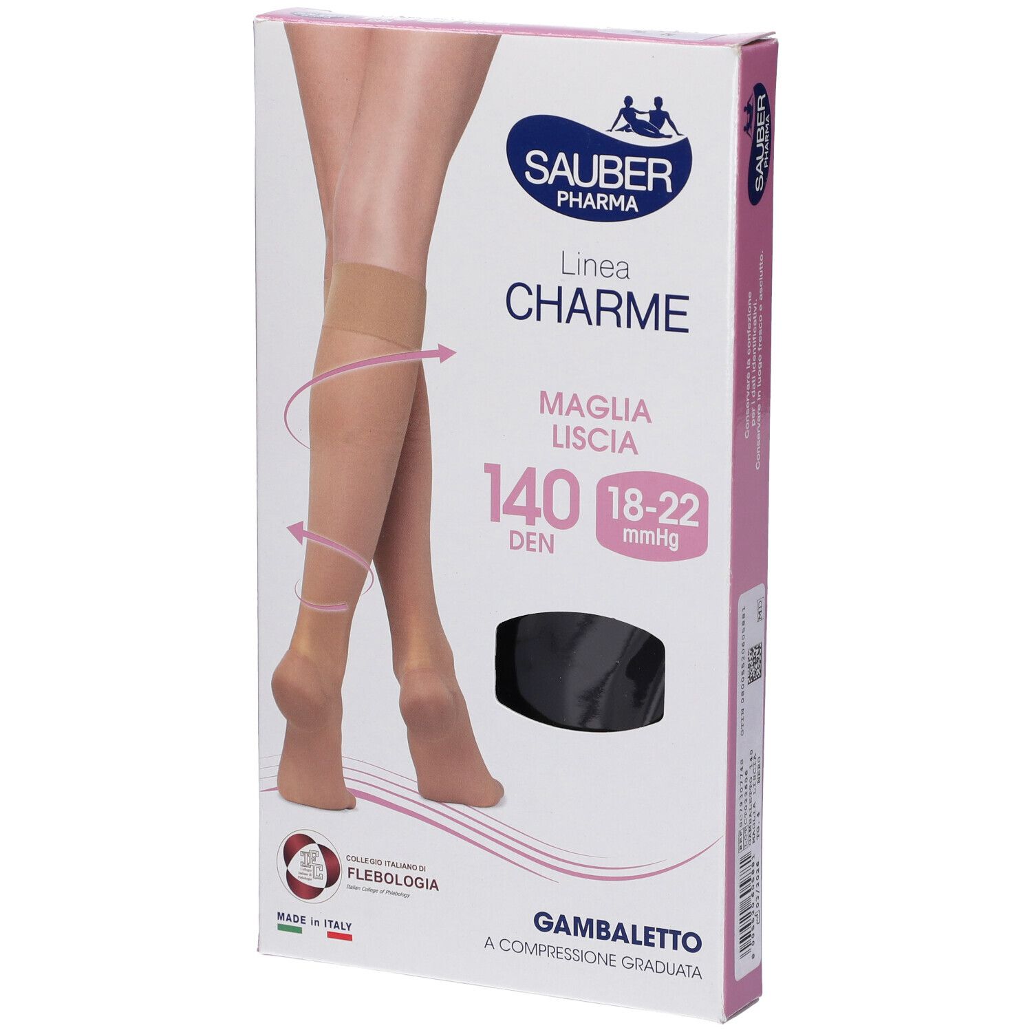 Sauber Gambaletto Maglia Liscia 140 Denari Nero 4