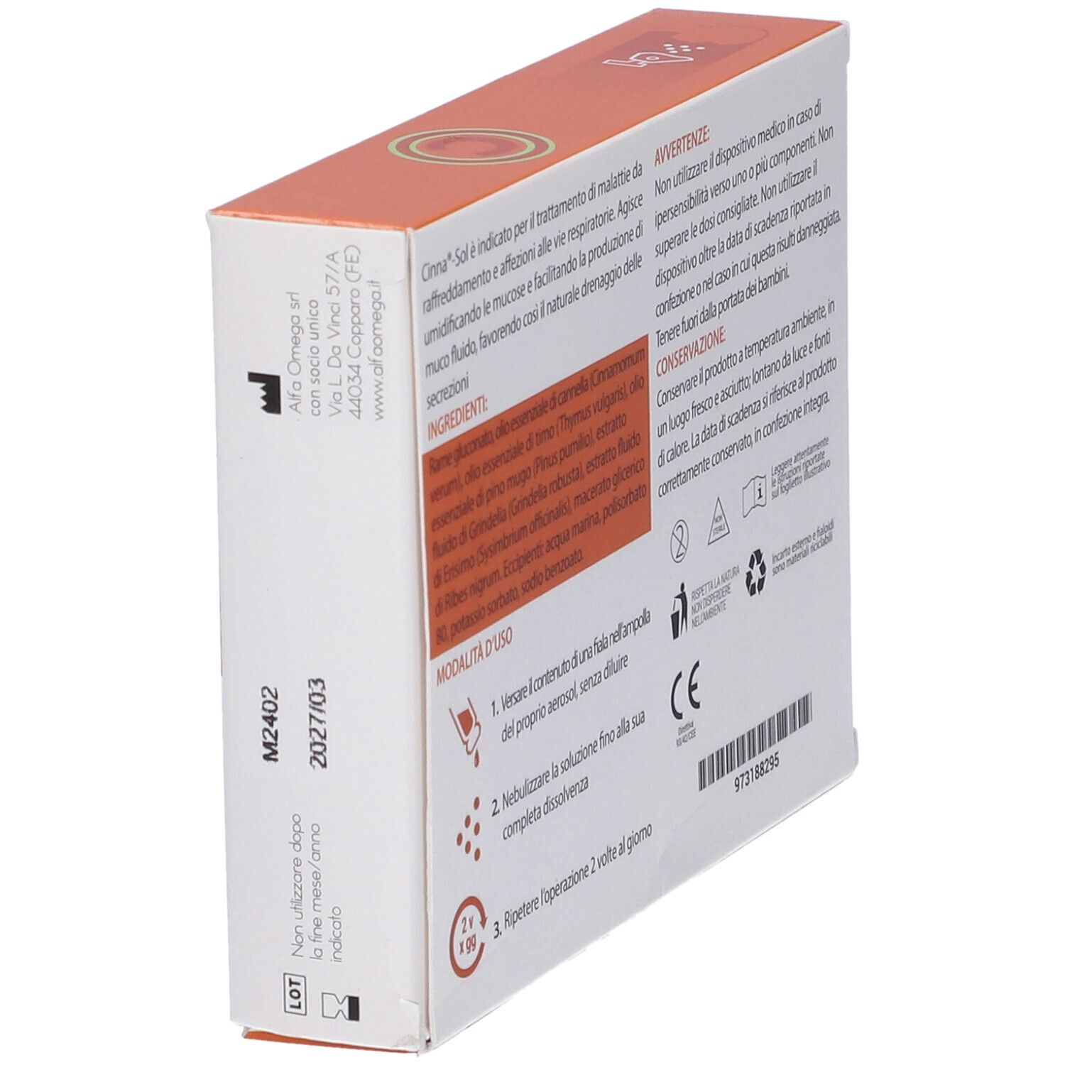 Cinna Sol Bambini 10 Fiale 5 Ml
