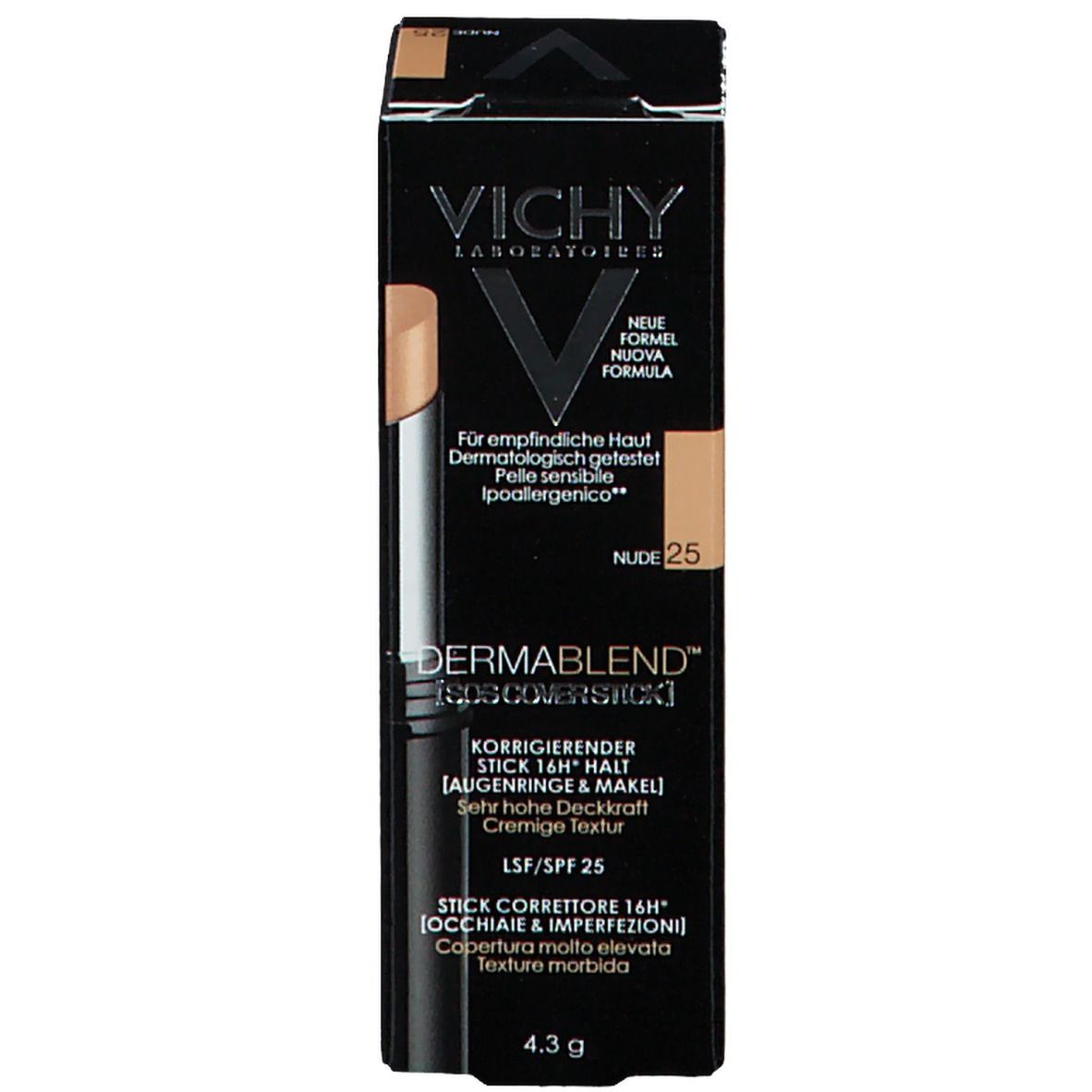 Vichy Dermablend Fondotinta Stick Correttore Macchie SOS Tonalità 25