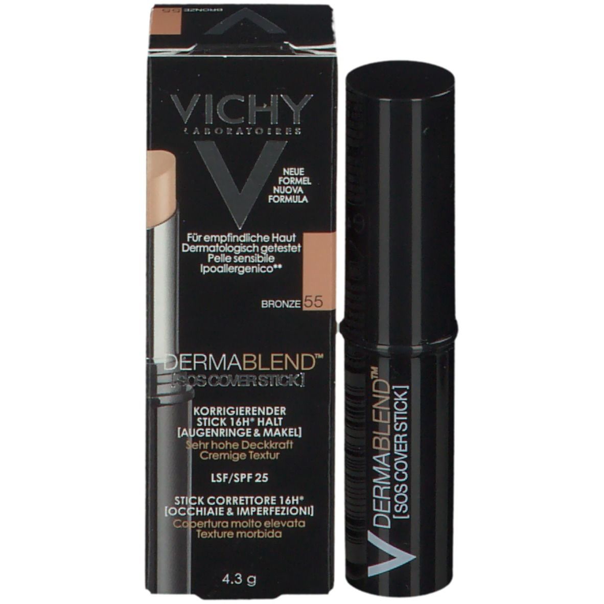 Vichy Dermablend Fondotinta stick correttore macchie SOS tonalità 55