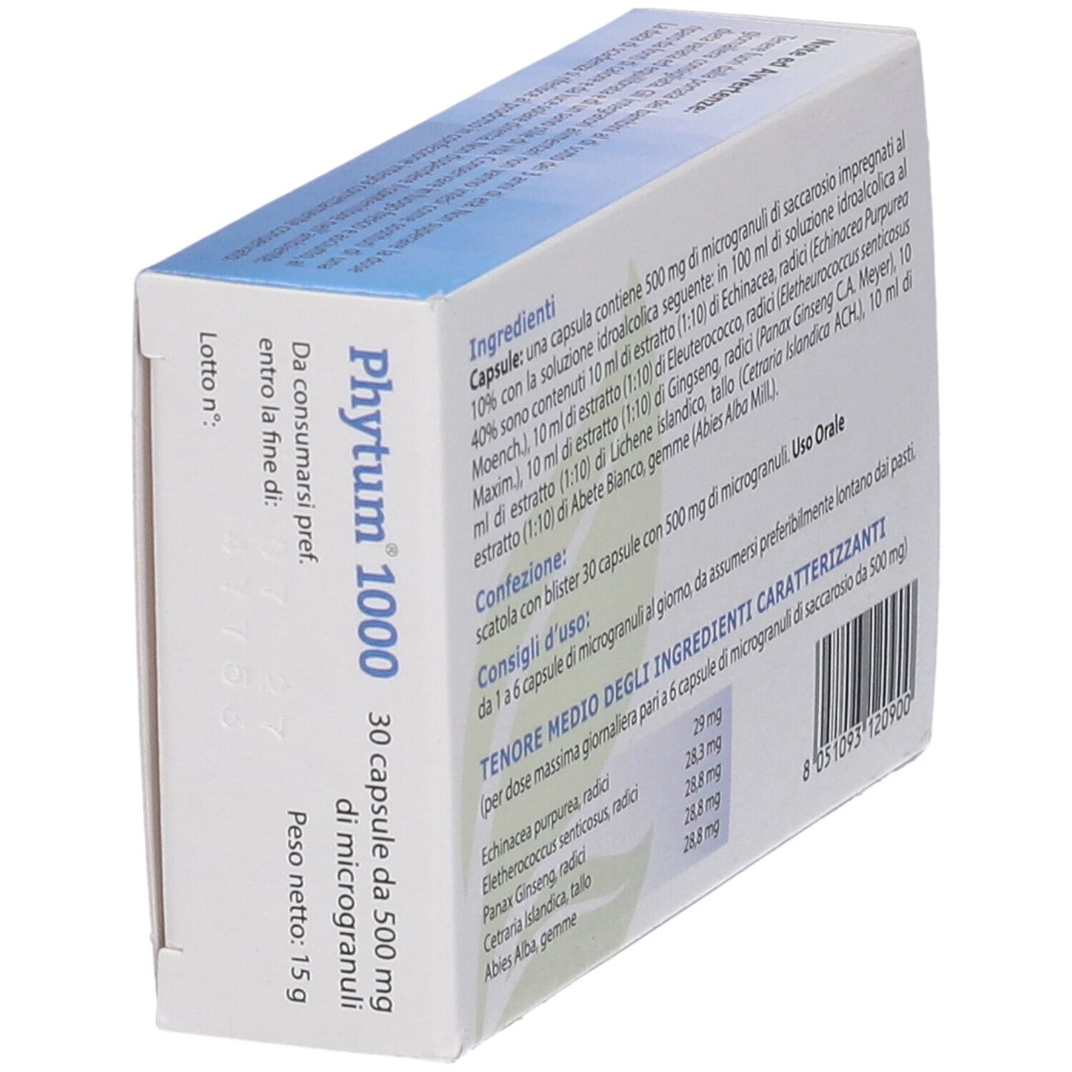 Phytum 1000 30 Capsule 500 Mg