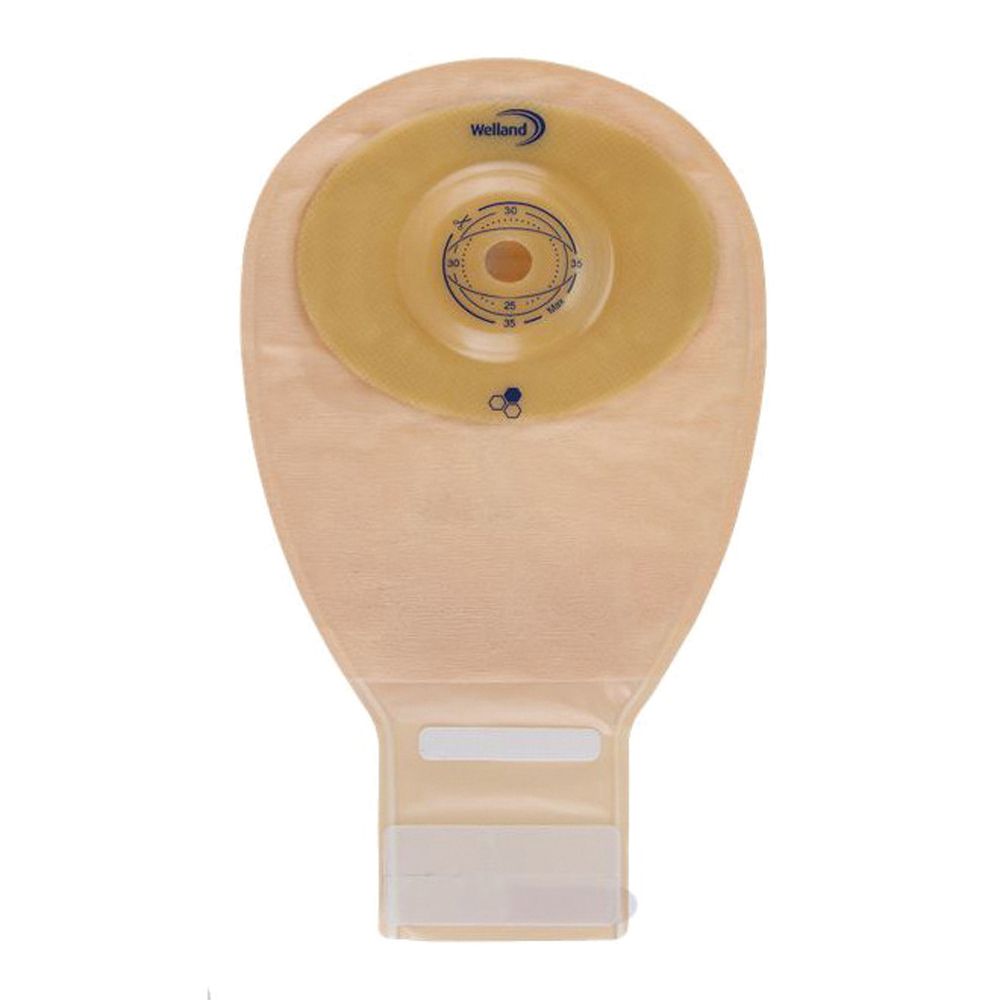 Sacca Per Ileostomia Opaca Ritagliabile Welland Aurum Profile Ileo Midi Diametro 13-35 Mm Inizio Convessita' 35 Mm 10 Pezzi