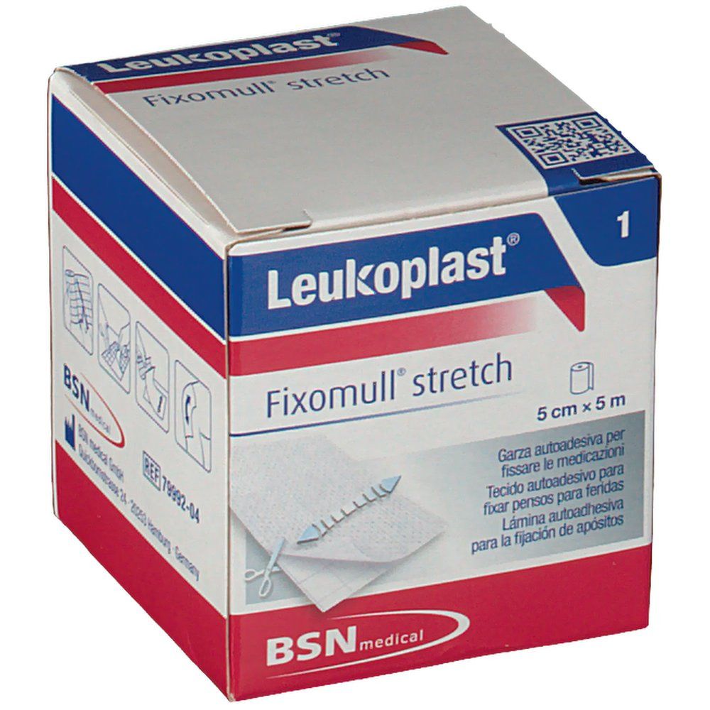 Leukoplast® Fixomull® Stretch Garza Autoadesiva 5 cm x 5 m