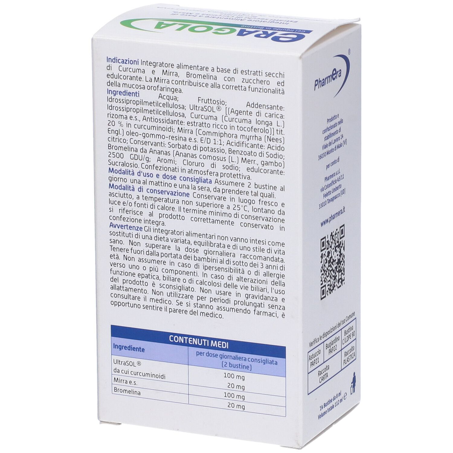 Eragola Gel Liquido 14 Bustine Da 8 Ml