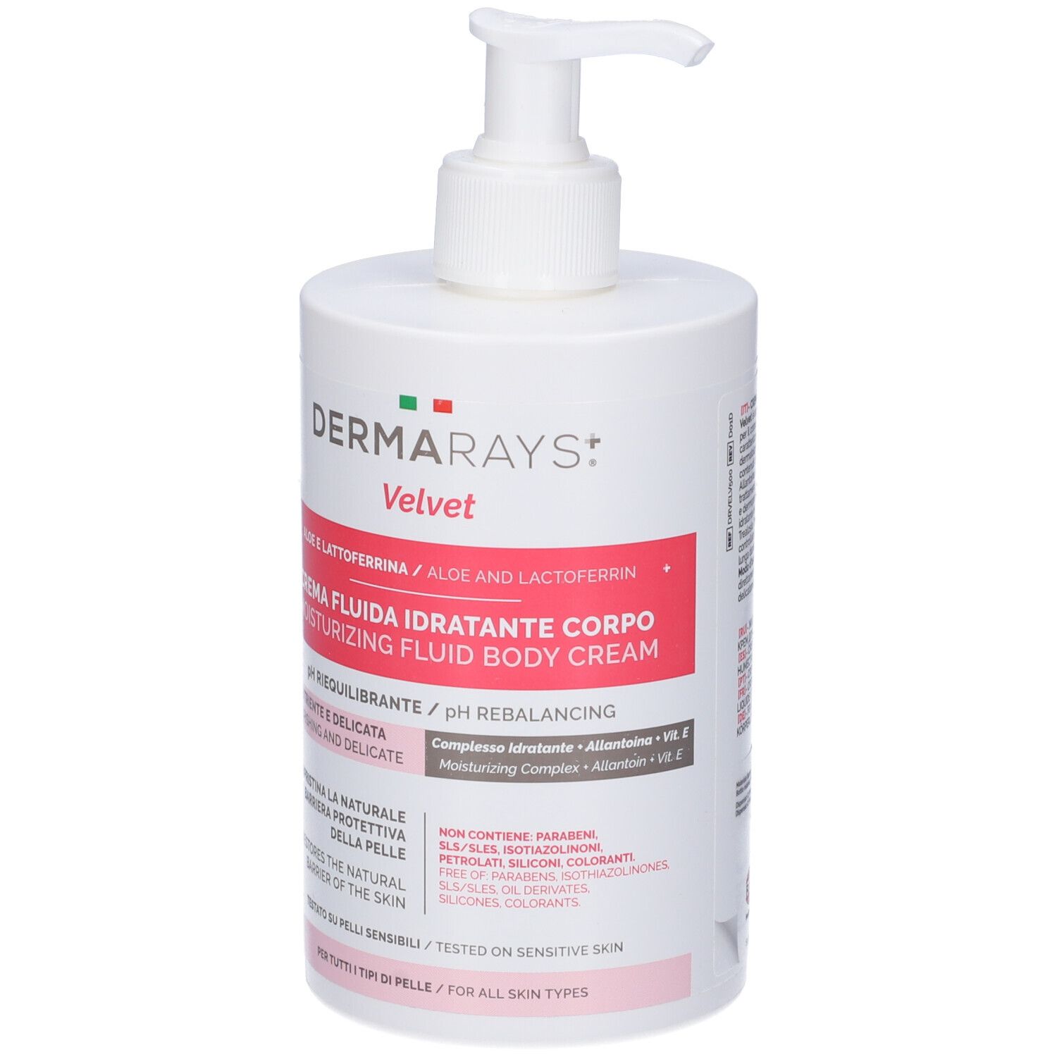 DermaRays+ Velvet Crema Fluida Idratante Corpo 500ml
